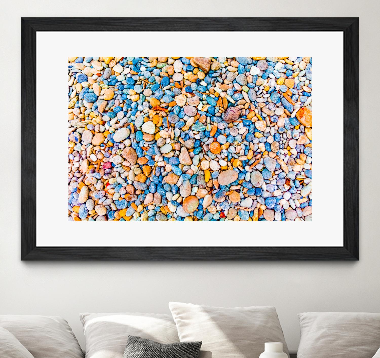 Colorful Beach Rocks by Kyle Goldie on GIANT ART - orange photo art