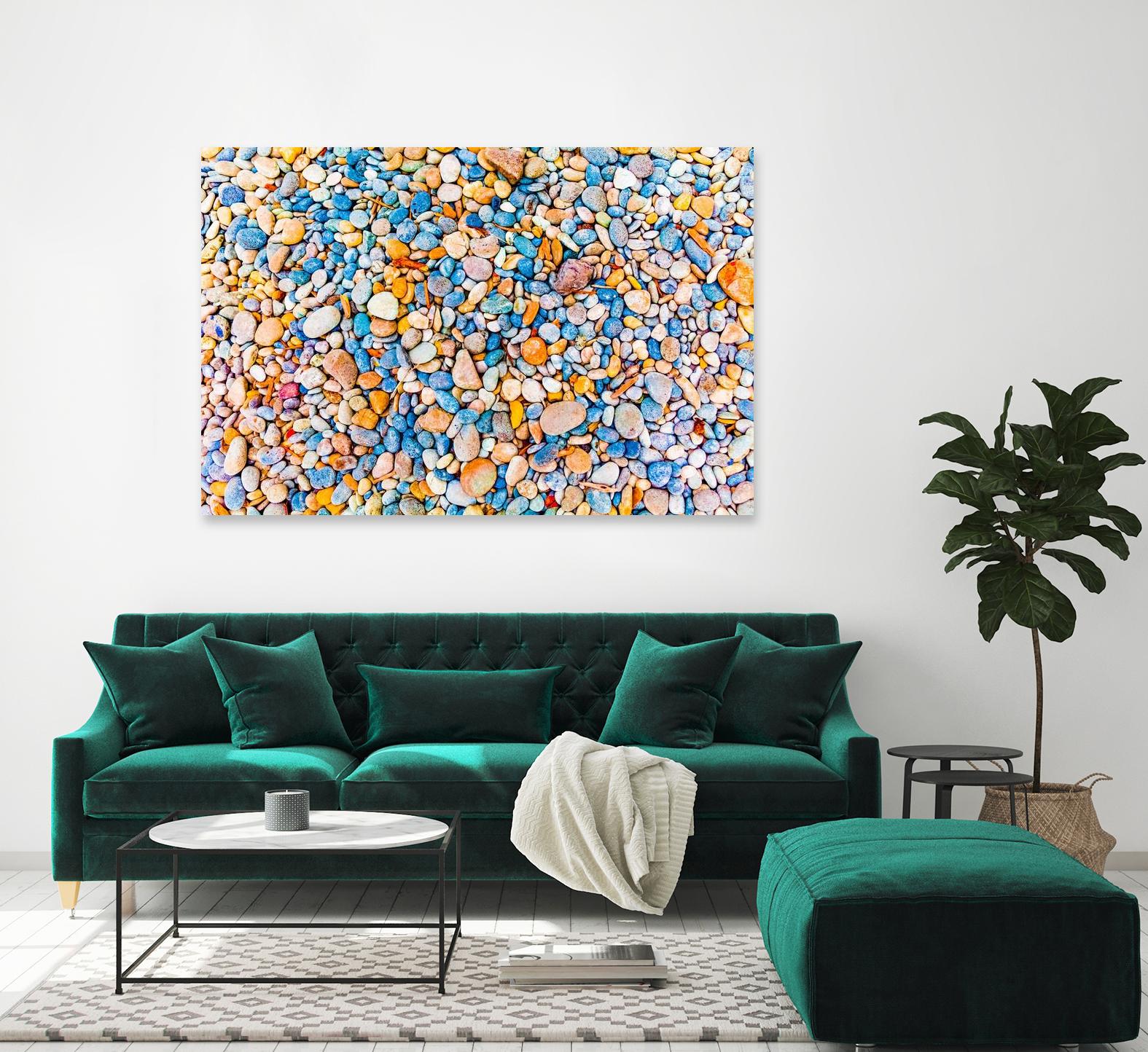 Colorful Beach Rocks by Kyle Goldie on GIANT ART - orange photo art