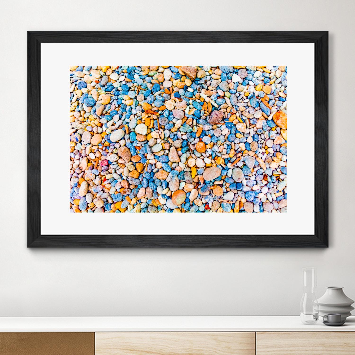 Colorful Beach Rocks by Kyle Goldie on GIANT ART - orange photo art