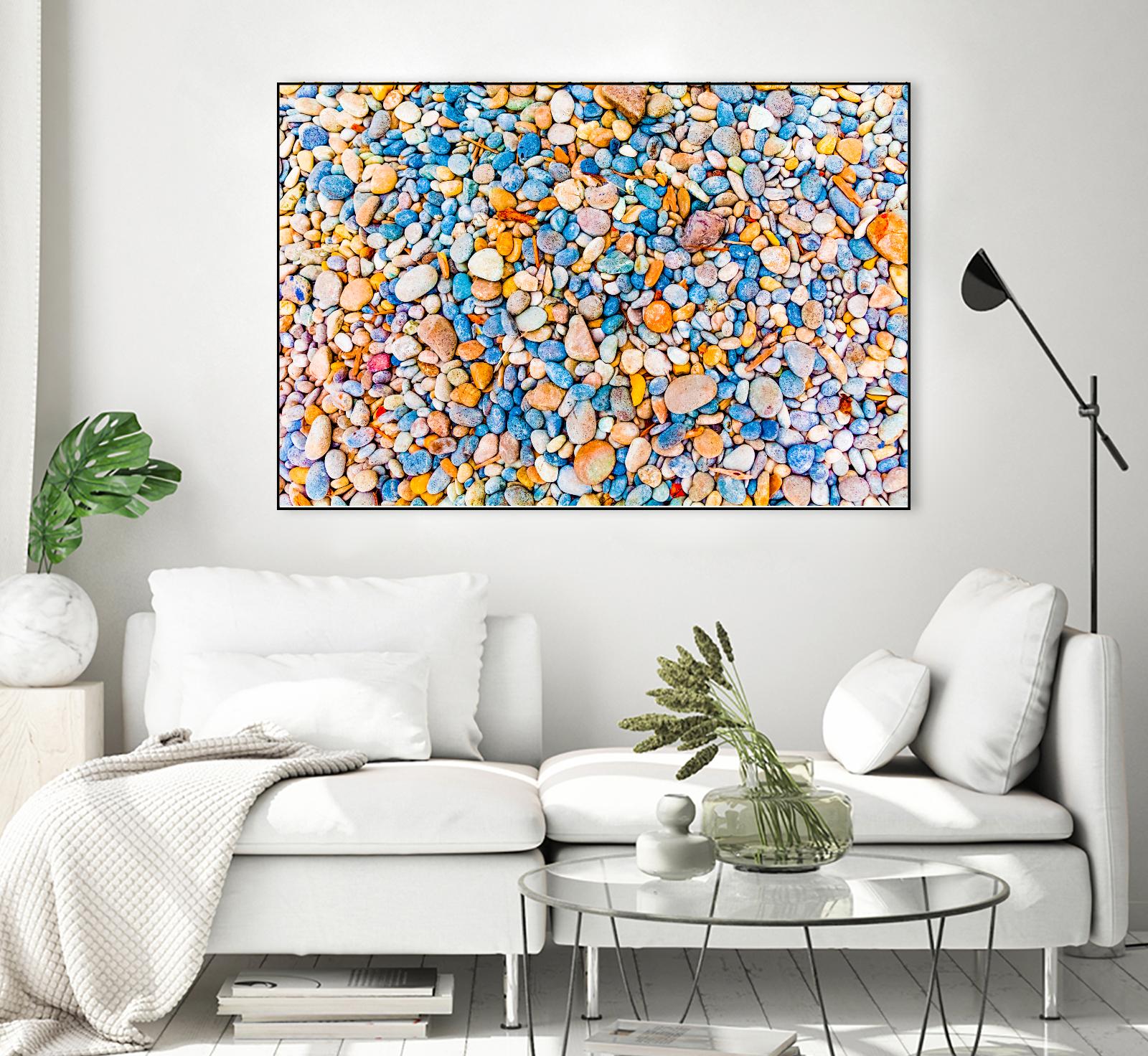 Colorful Beach Rocks by Kyle Goldie on GIANT ART - orange photo art