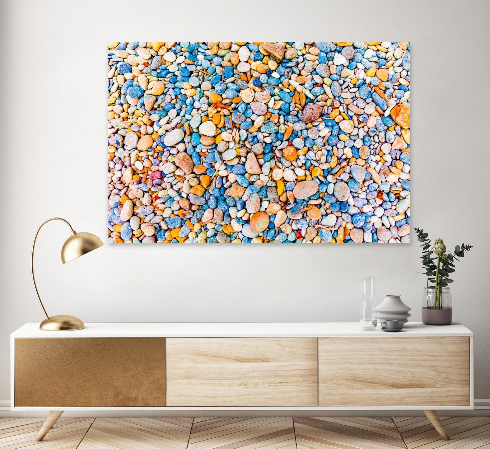 Colorful Beach Rocks by Kyle Goldie on GIANT ART - orange photo art