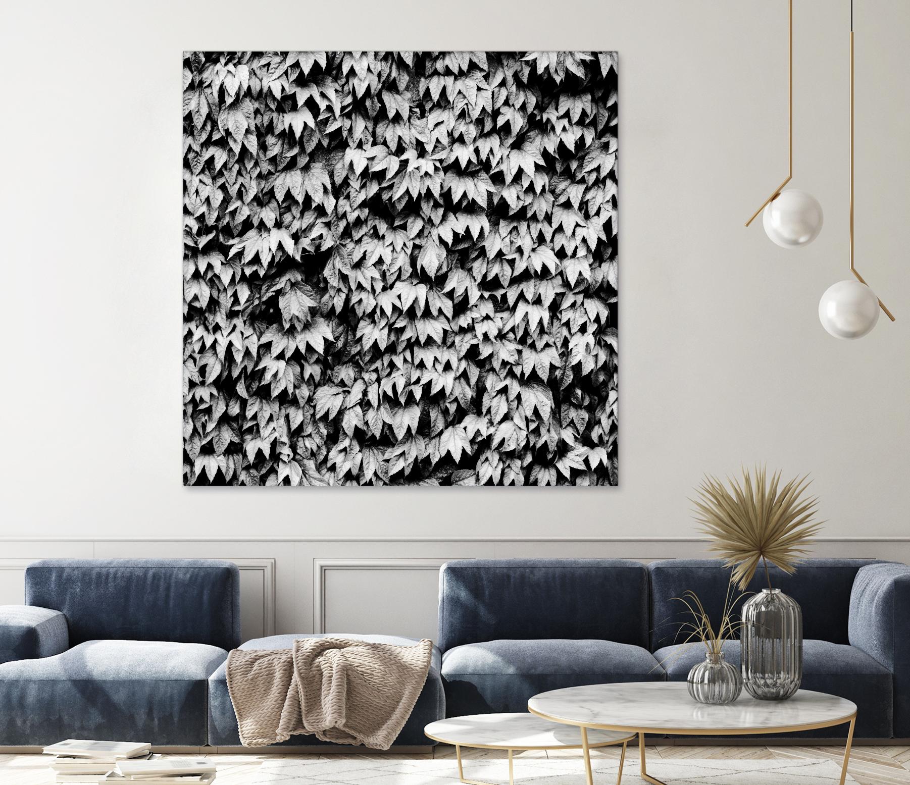 Wall of Leaves by Kyle Goldie on GIANT ART - white photo art