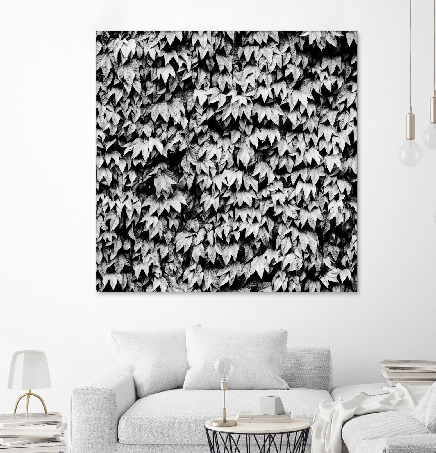 Wall of Leaves by Kyle Goldie on GIANT ART - white photo art