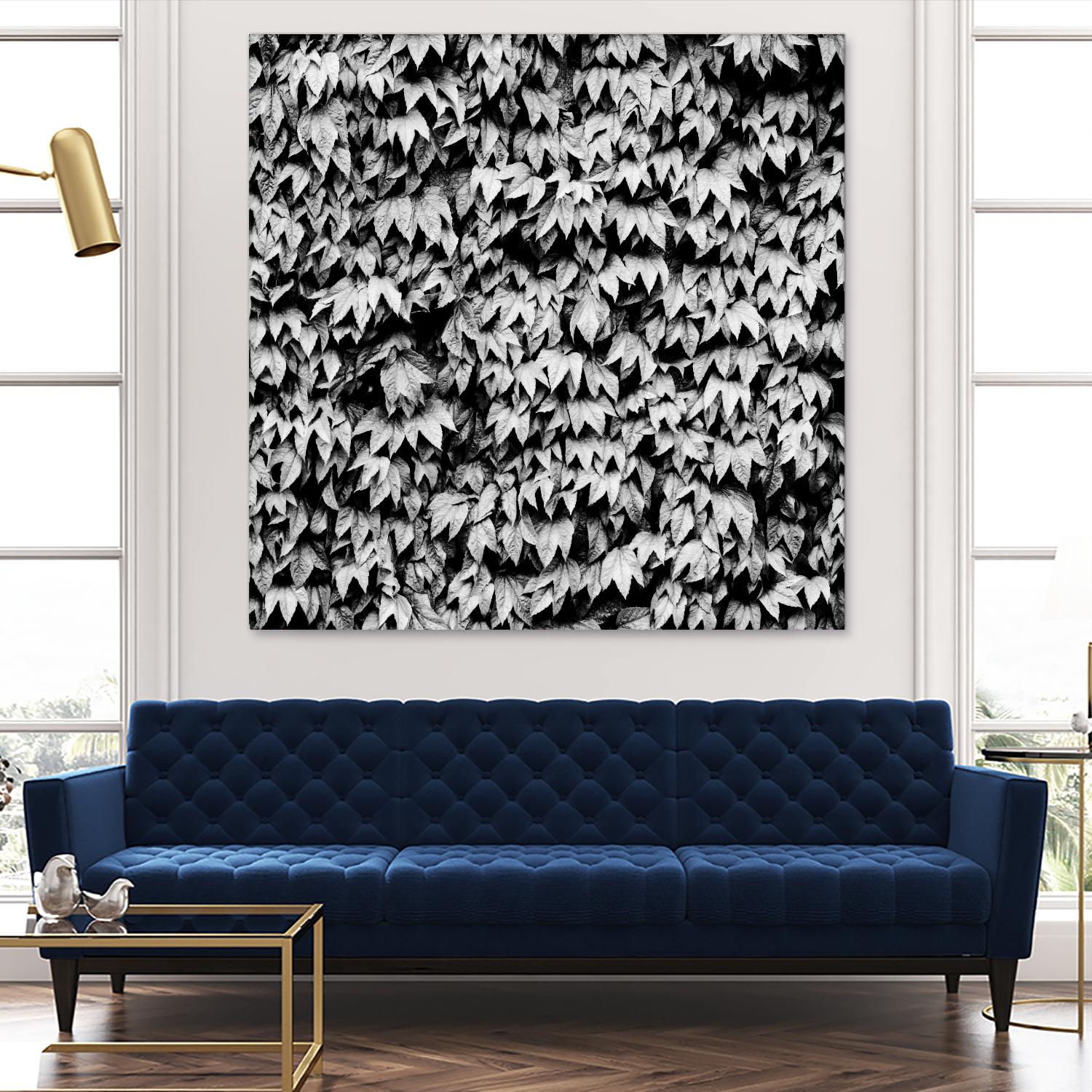 Wall of Leaves by Kyle Goldie on GIANT ART - white photo art