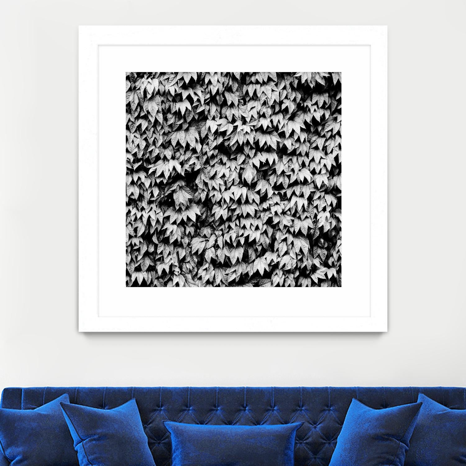 Wall of Leaves by Kyle Goldie on GIANT ART - white photo art