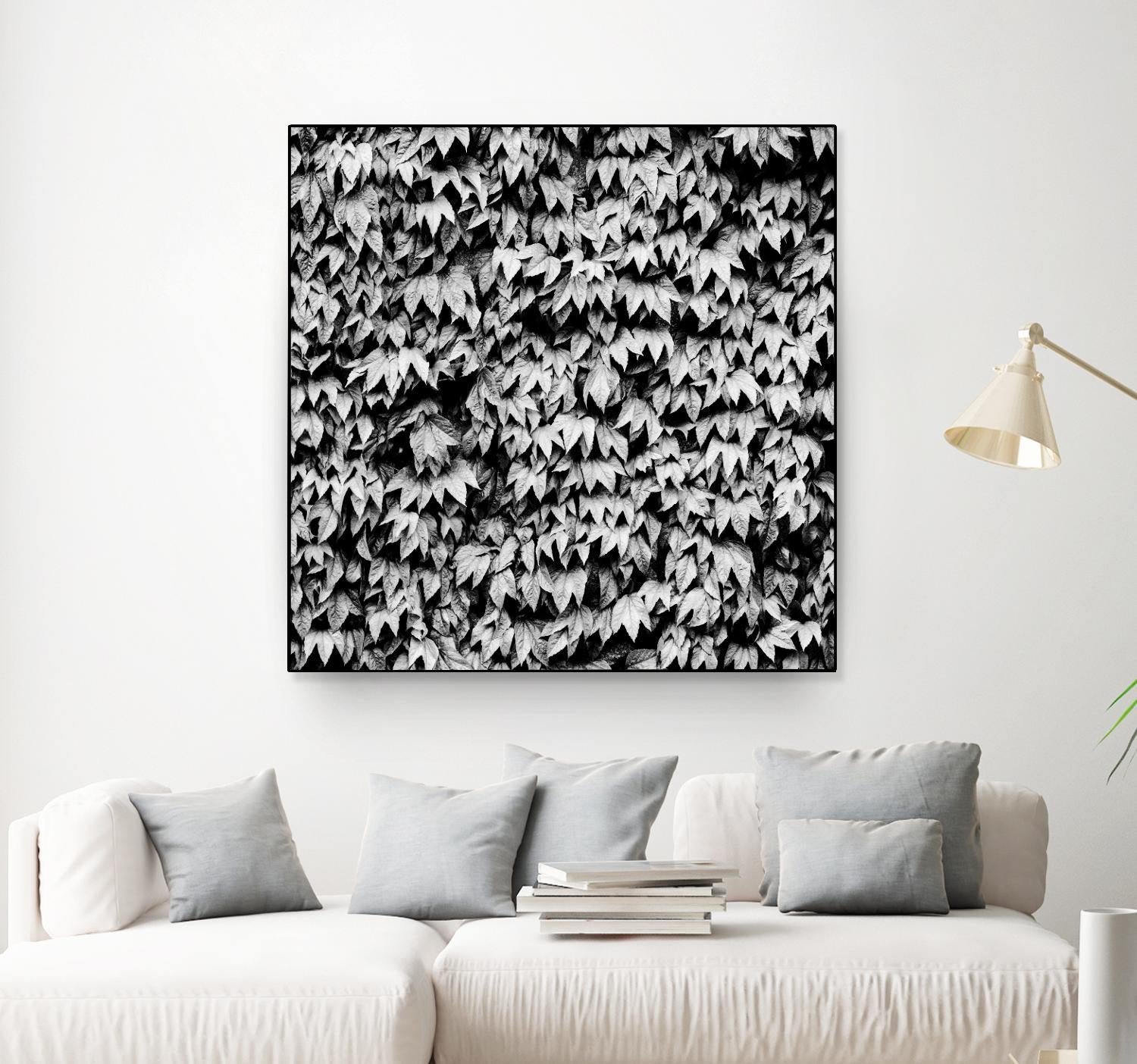 Wall of Leaves by Kyle Goldie on GIANT ART - white photo art