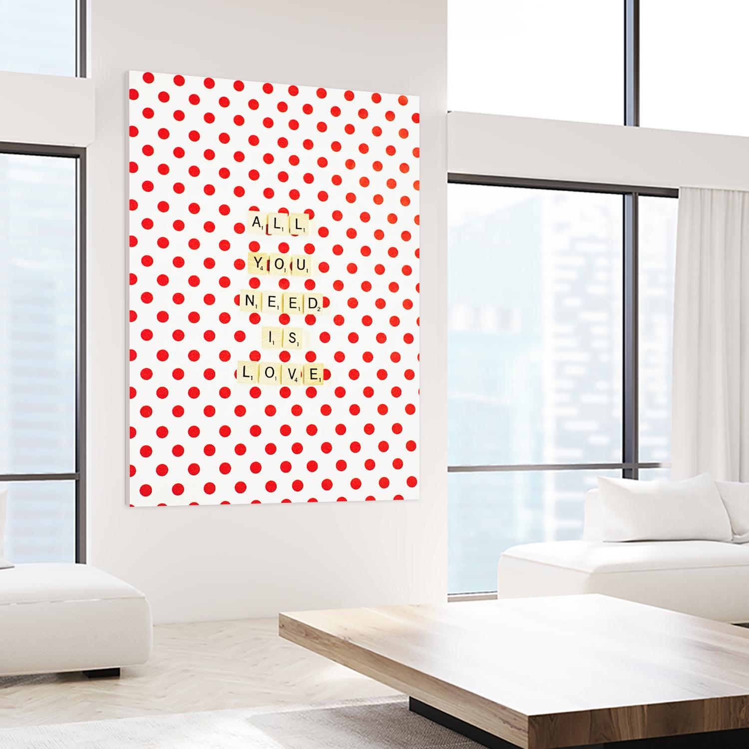 All you Need is Love by Libertad Leal on GIANT ART - white contemporary