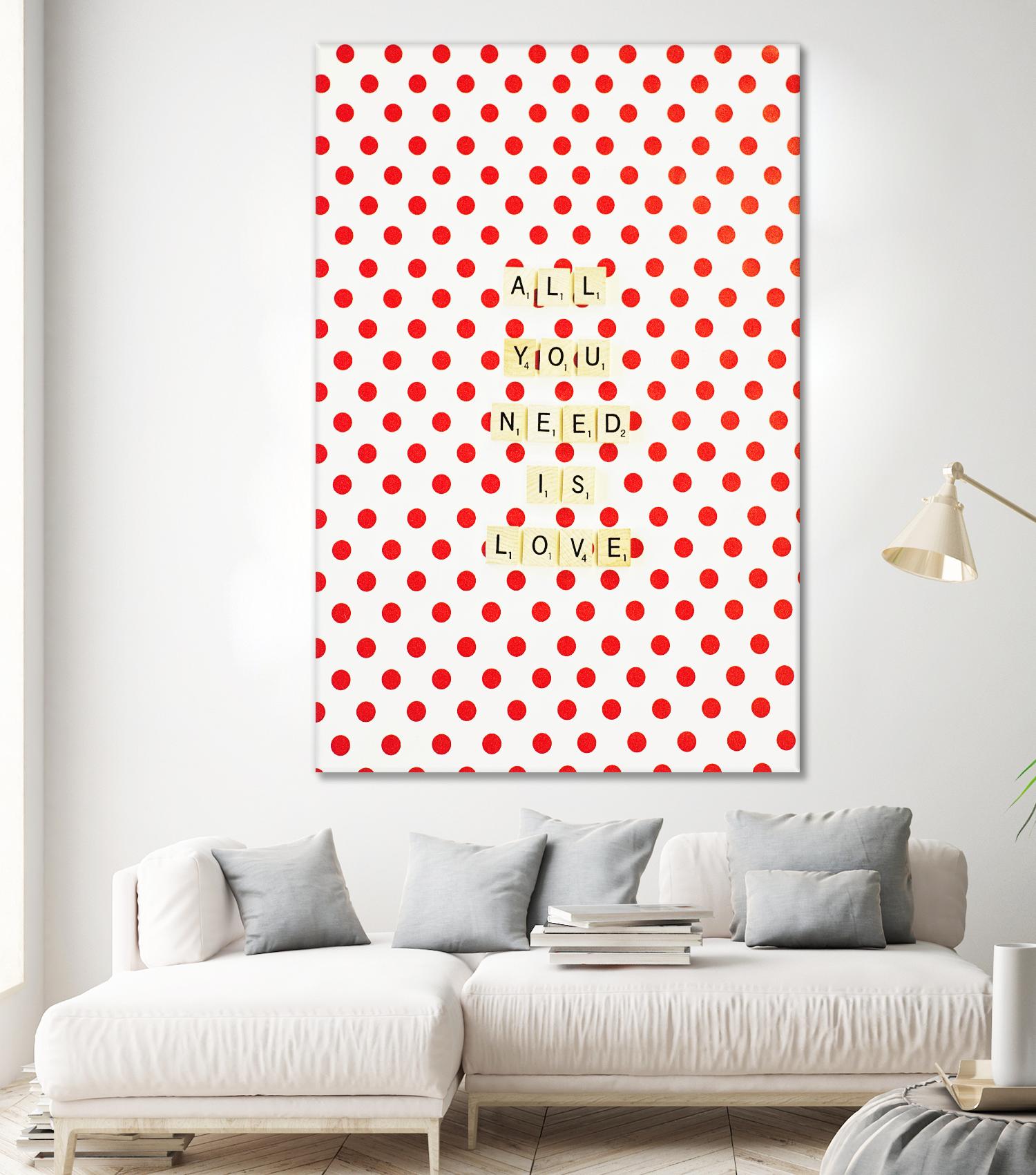 All you Need is Love by Libertad Leal on GIANT ART - white contemporary