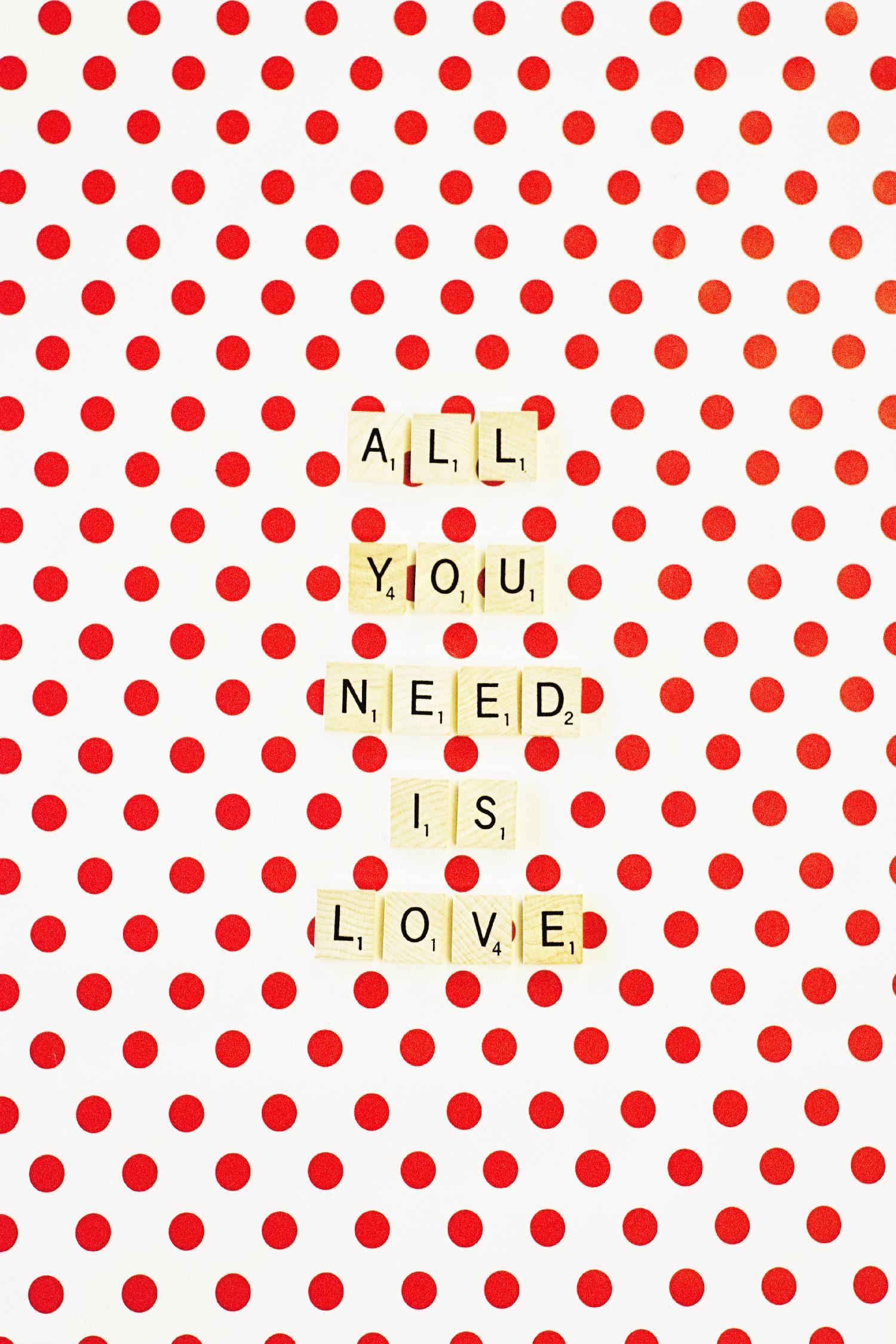 All you Need is Love by Libertad Leal on GIANT ART - white contemporary