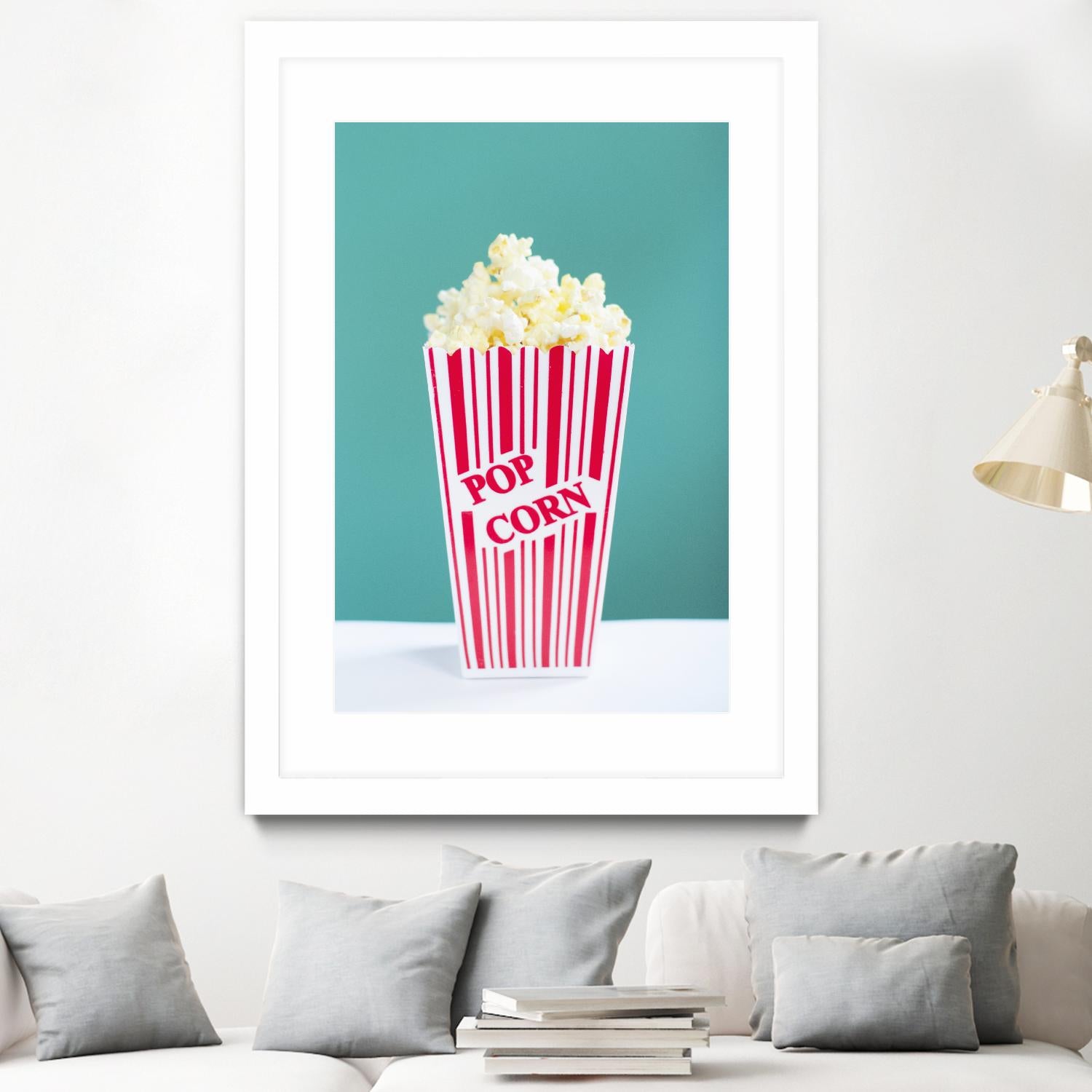 Movie Time by Libertad Leal on GIANT ART - turquoise fruit-food-drink