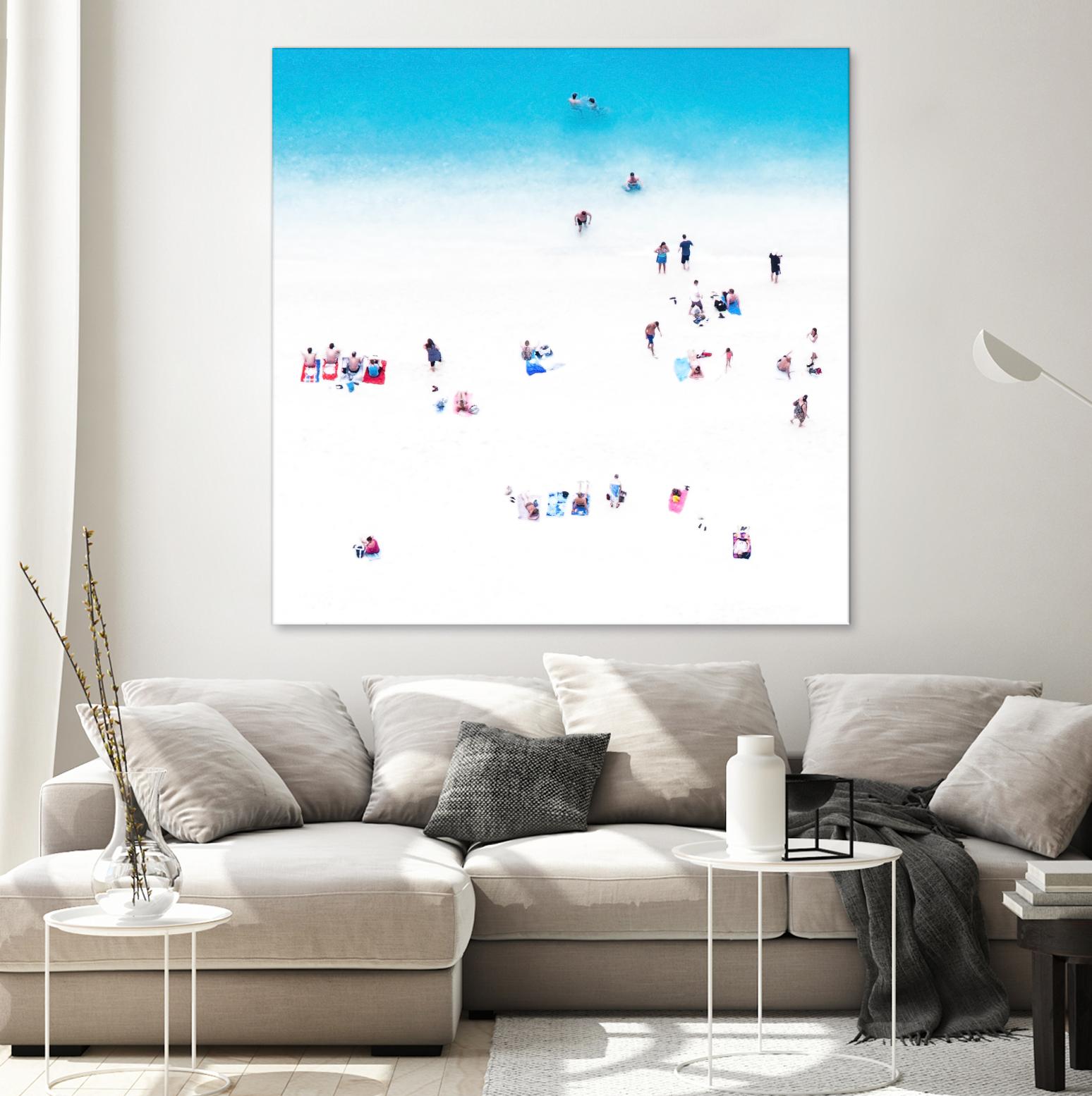 Whitewashed Beach A by THE Studio on GIANT ART - blue everyday life