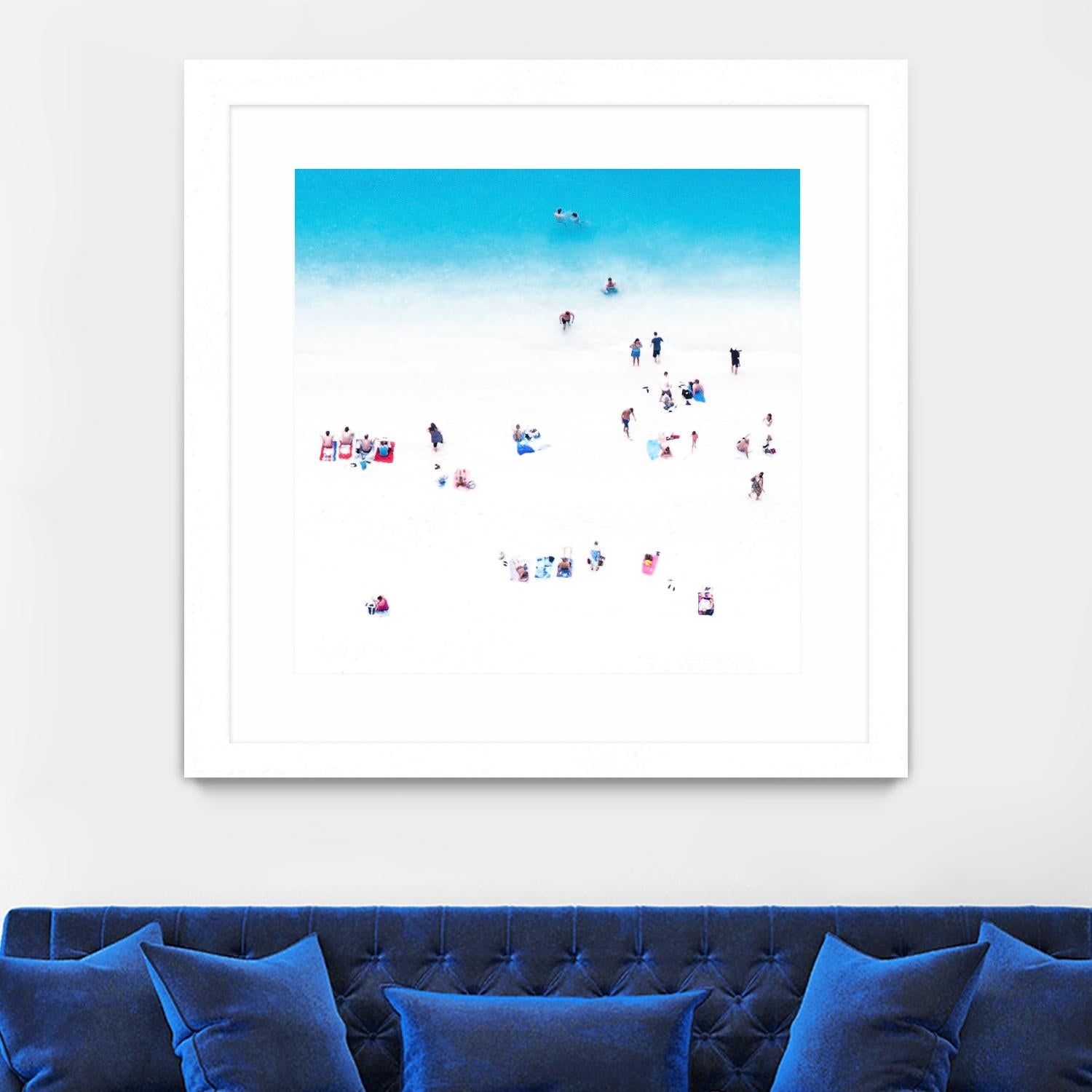 Whitewashed Beach A by THE Studio on GIANT ART - blue everyday life