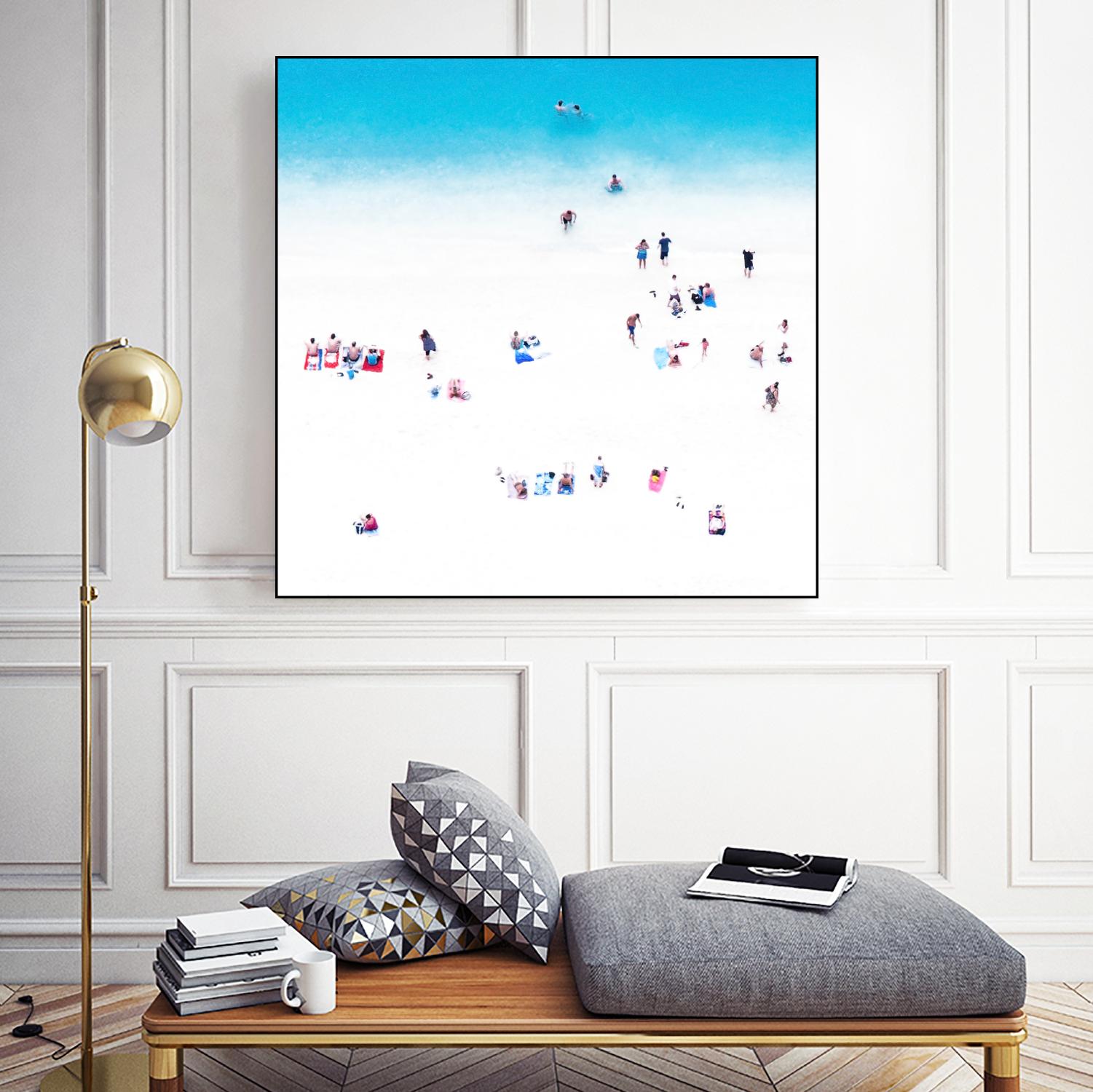 Whitewashed Beach A by THE Studio on GIANT ART - blue everyday life