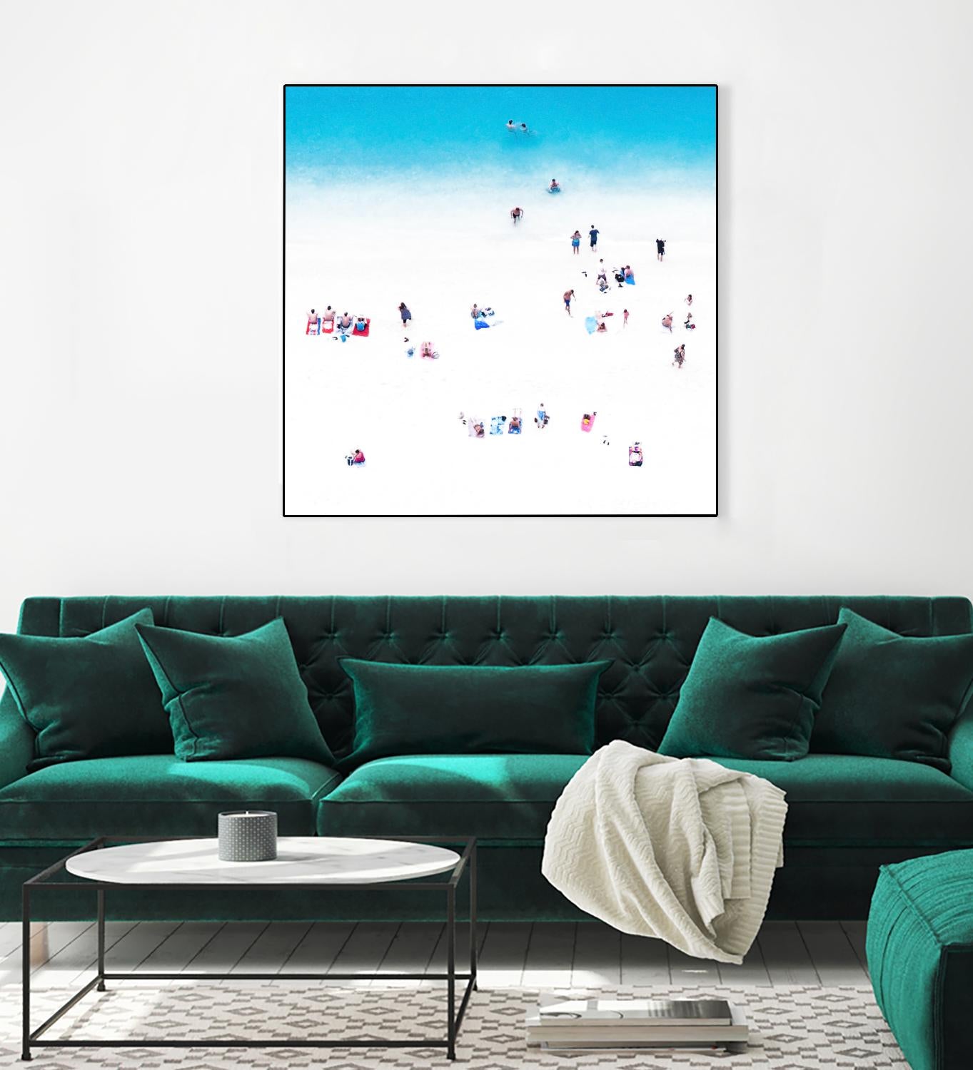 Whitewashed Beach A by THE Studio on GIANT ART - blue everyday life