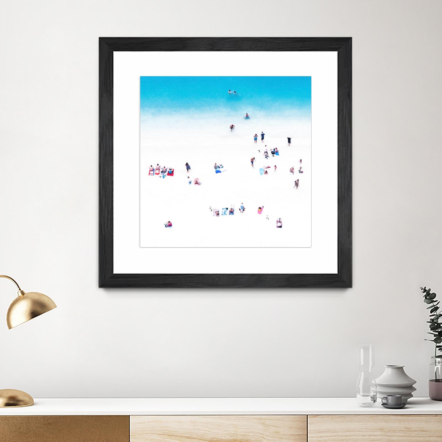 Whitewashed Beach A by THE Studio on GIANT ART - blue everyday life
