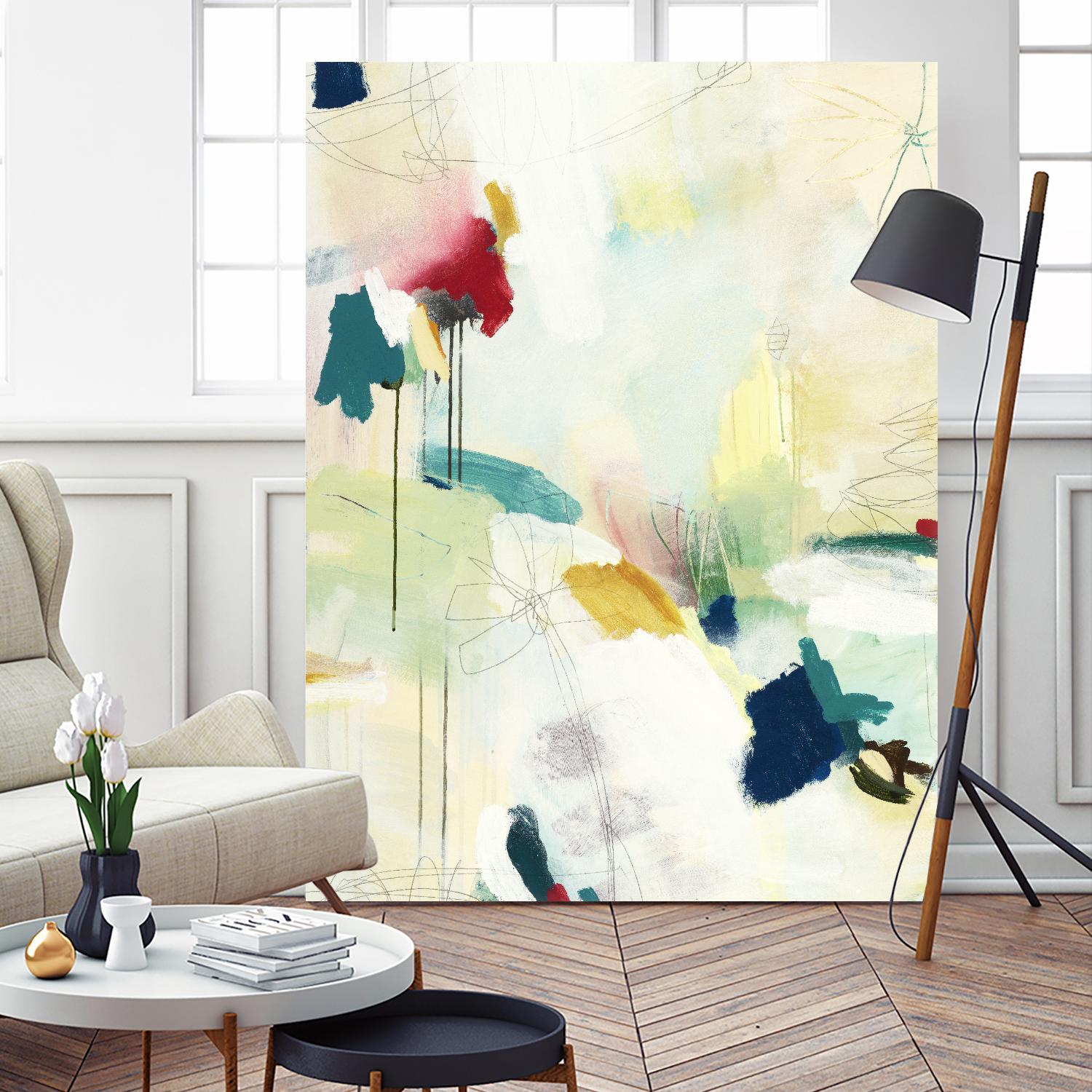 Medley 2 by Kyle Goderwis on GIANT ART - blue abstract