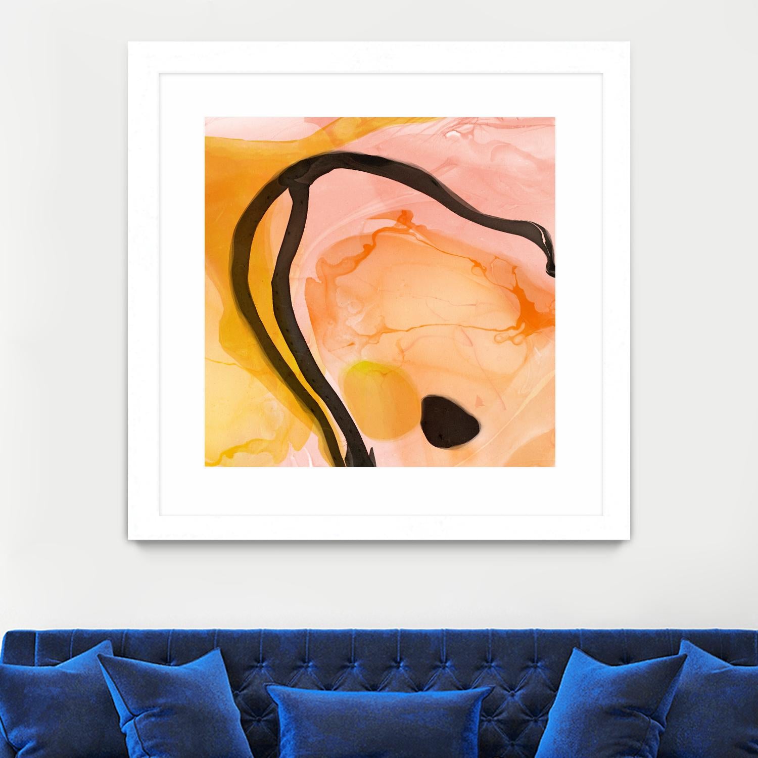 Sea Life in Pen 6 by Millie Brooks on GIANT ART - blue sea scene