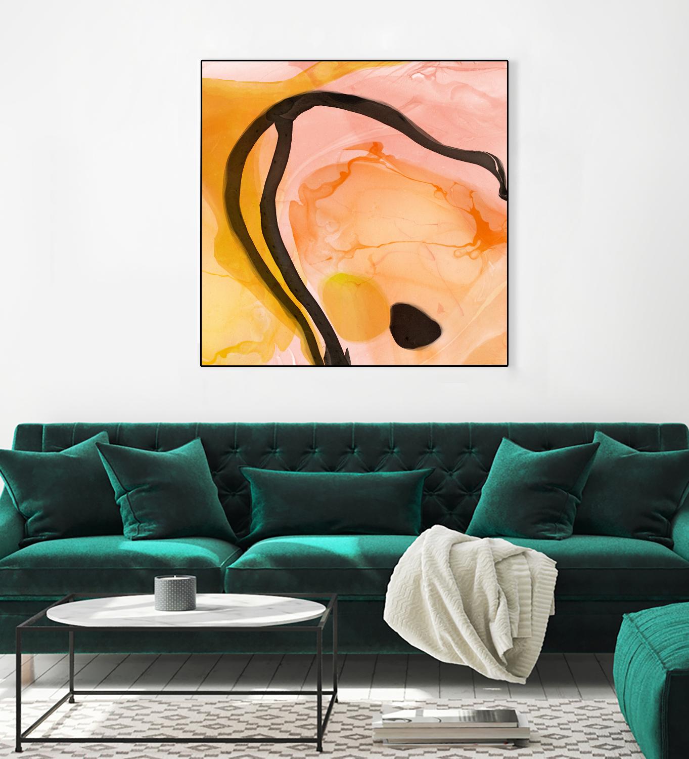 Sea Life in Pen 6 by Millie Brooks on GIANT ART - blue sea scene