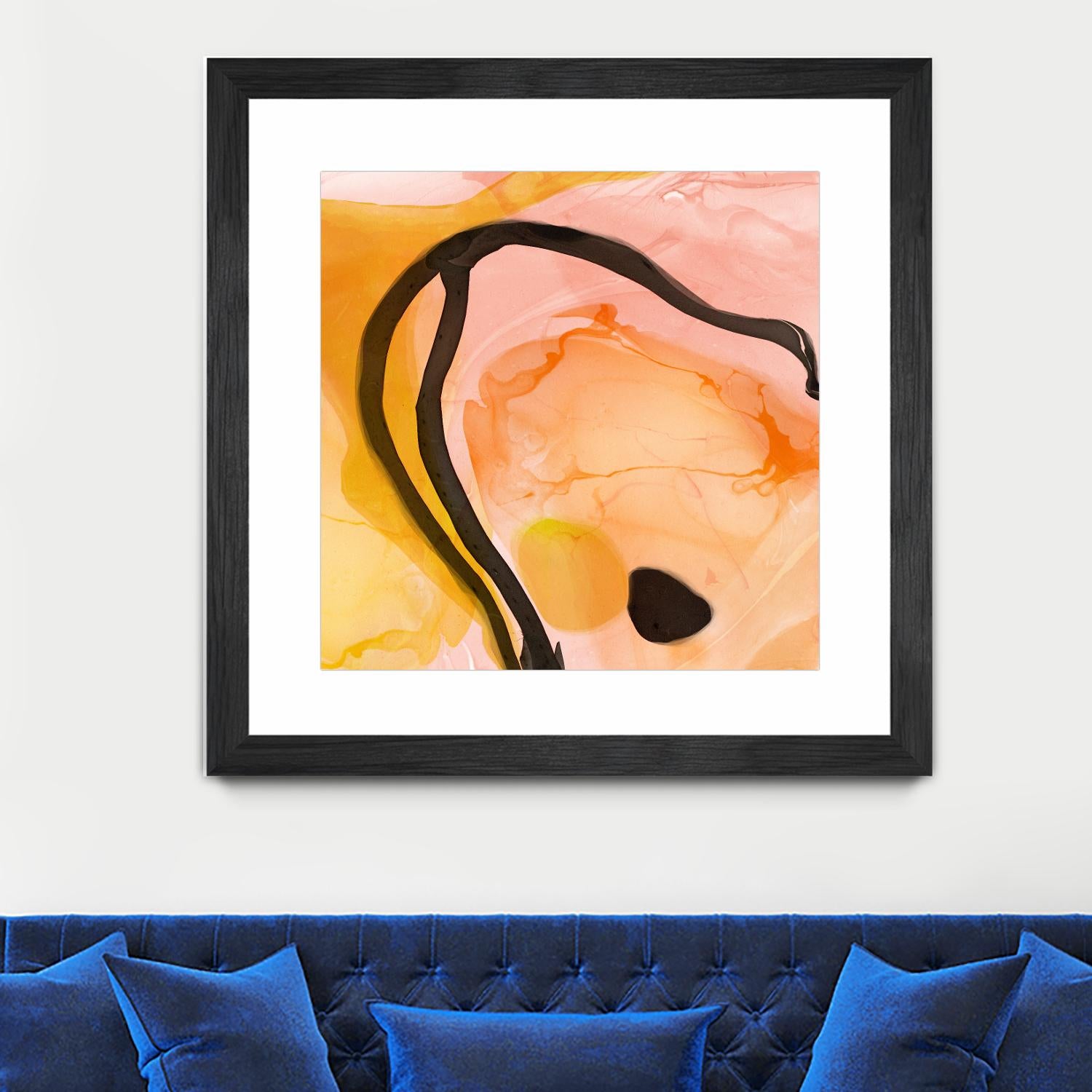 Sea Life in Pen 6 by Millie Brooks on GIANT ART - blue sea scene