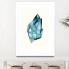 Faceted Gem C by Natasha Marie on GIANT ART - blue abstract