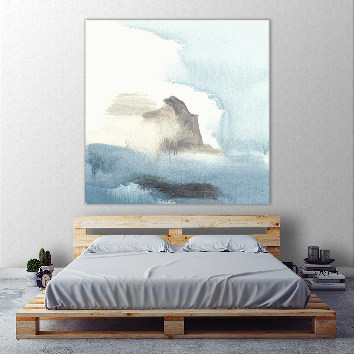 Seaview 3 by Natasha Marie on GIANT ART - grey landscape