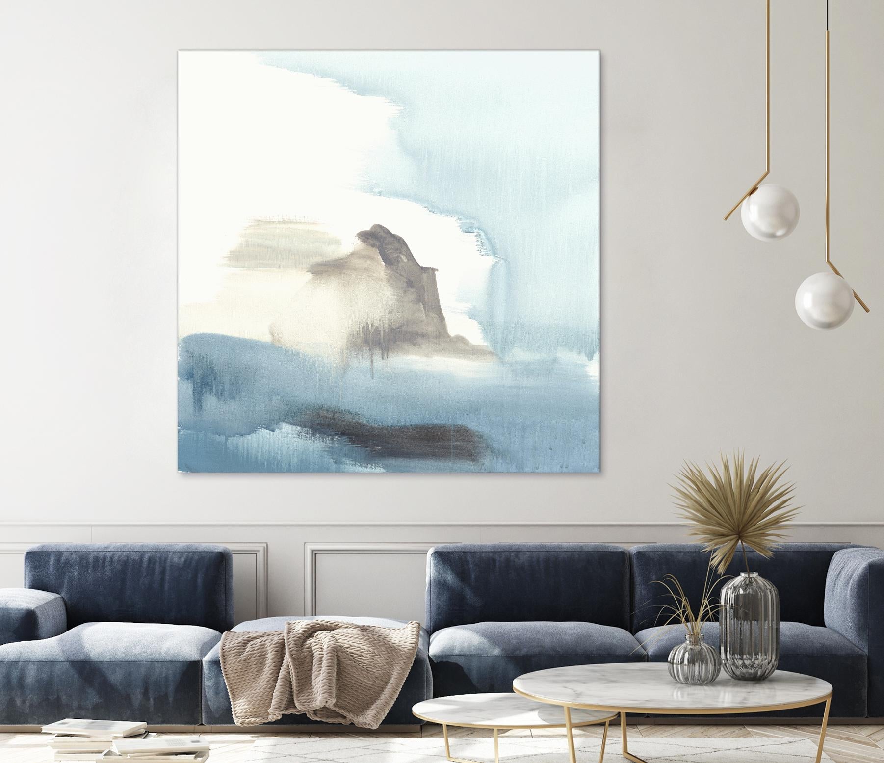 Seaview 3 by Natasha Marie on GIANT ART - grey landscape