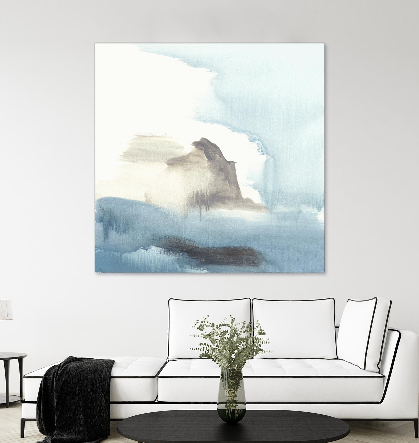 Seaview 3 by Natasha Marie on GIANT ART - grey landscape