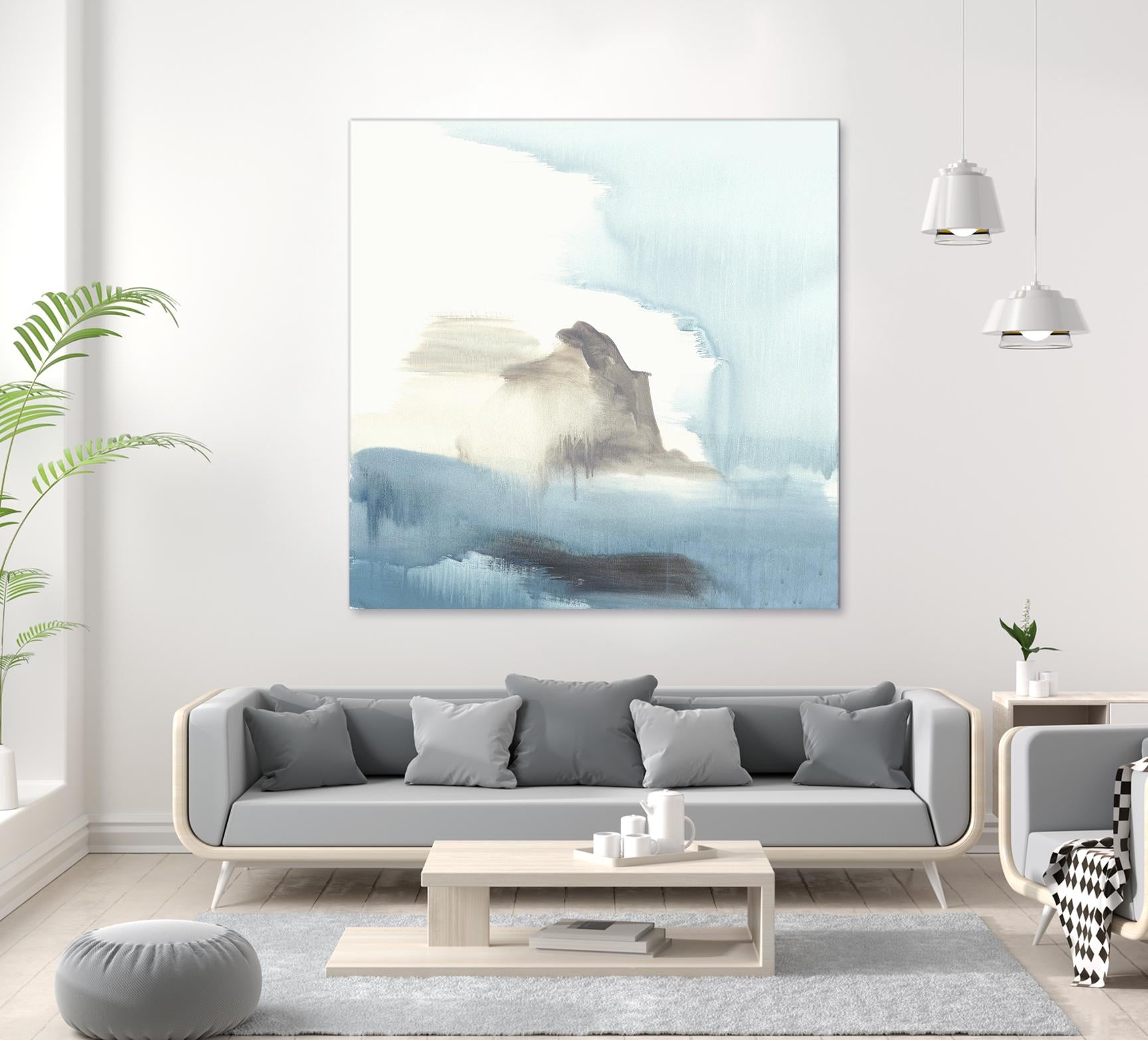 Seaview 3 by Natasha Marie on GIANT ART - grey landscape