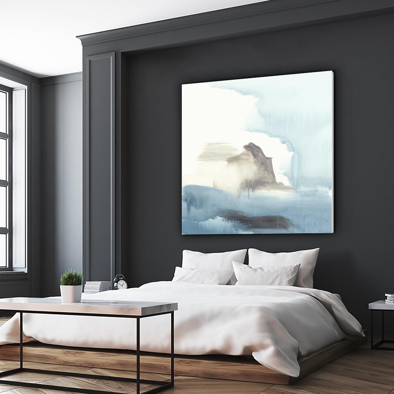 Seaview 3 by Natasha Marie on GIANT ART - grey landscape