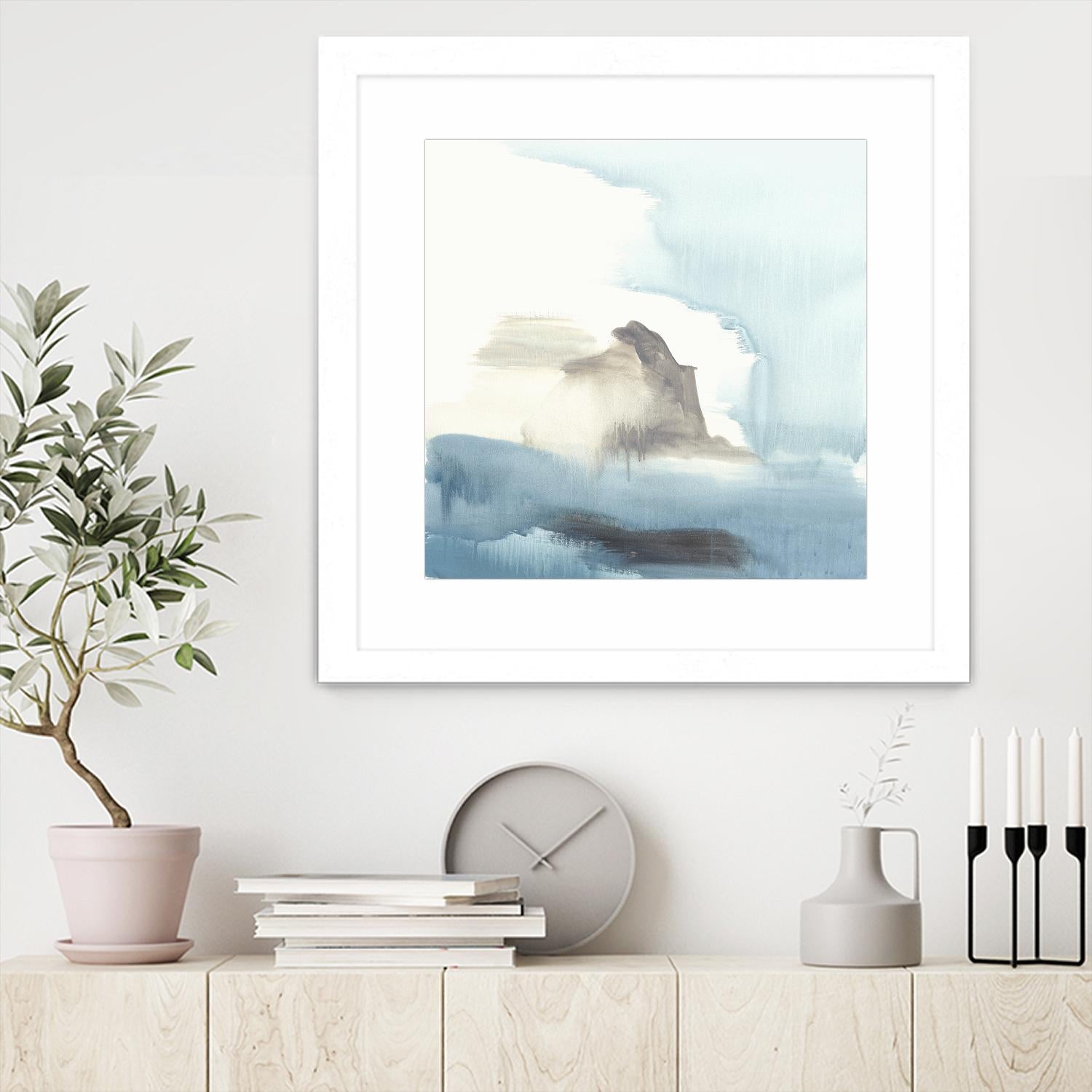 Seaview 3 by Natasha Marie on GIANT ART - grey landscape