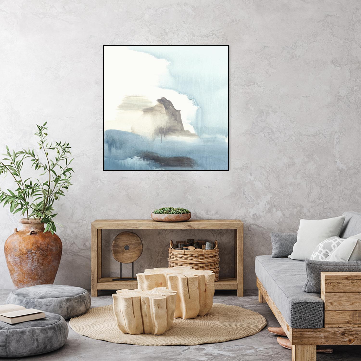 Seaview 3 by Natasha Marie on GIANT ART - grey landscape