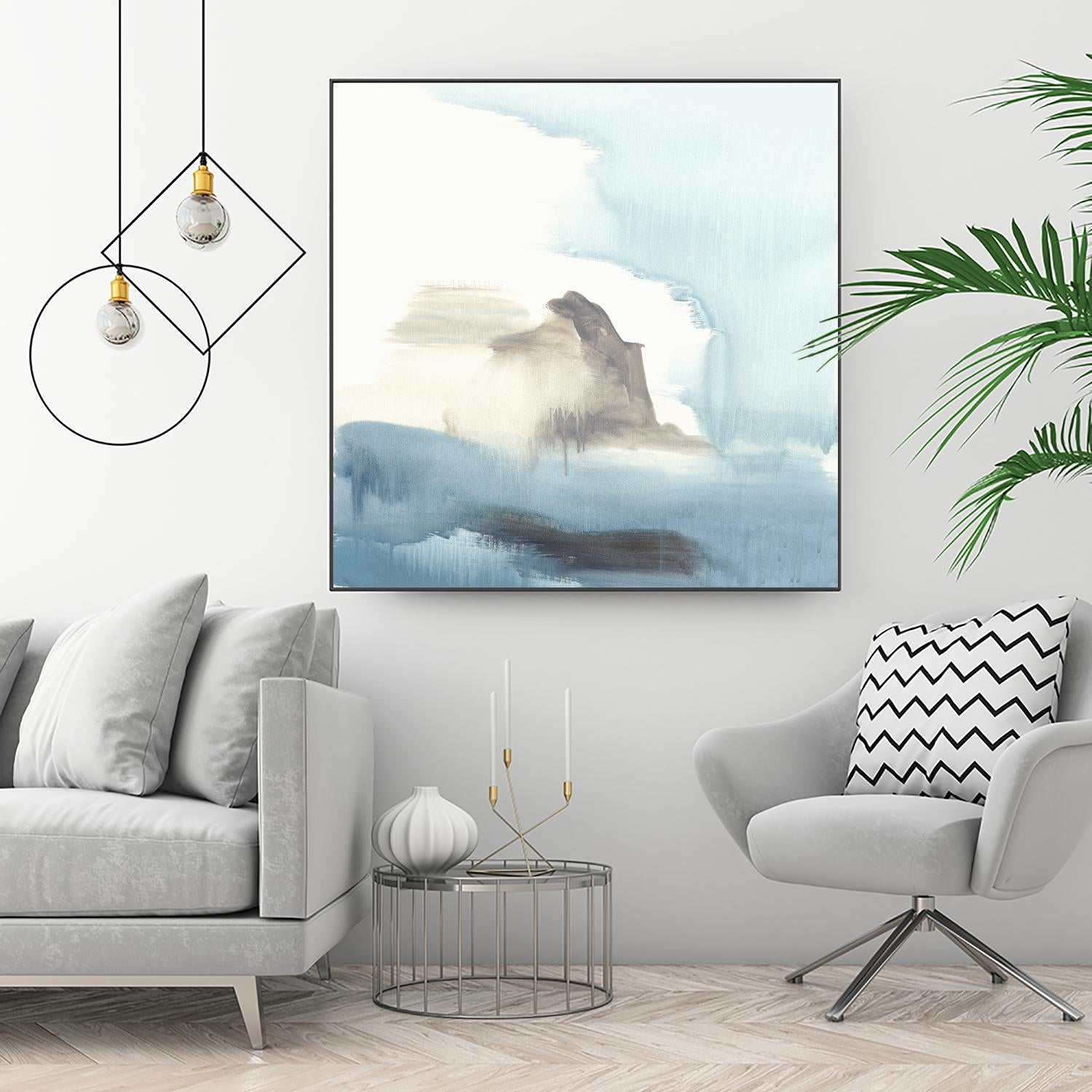 Seaview 3 by Natasha Marie on GIANT ART - grey landscape