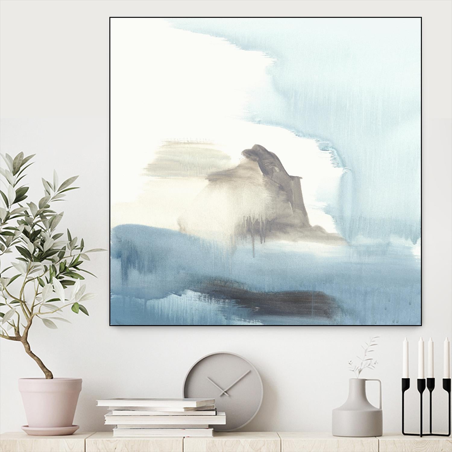 Seaview 3 by Natasha Marie on GIANT ART - grey landscape