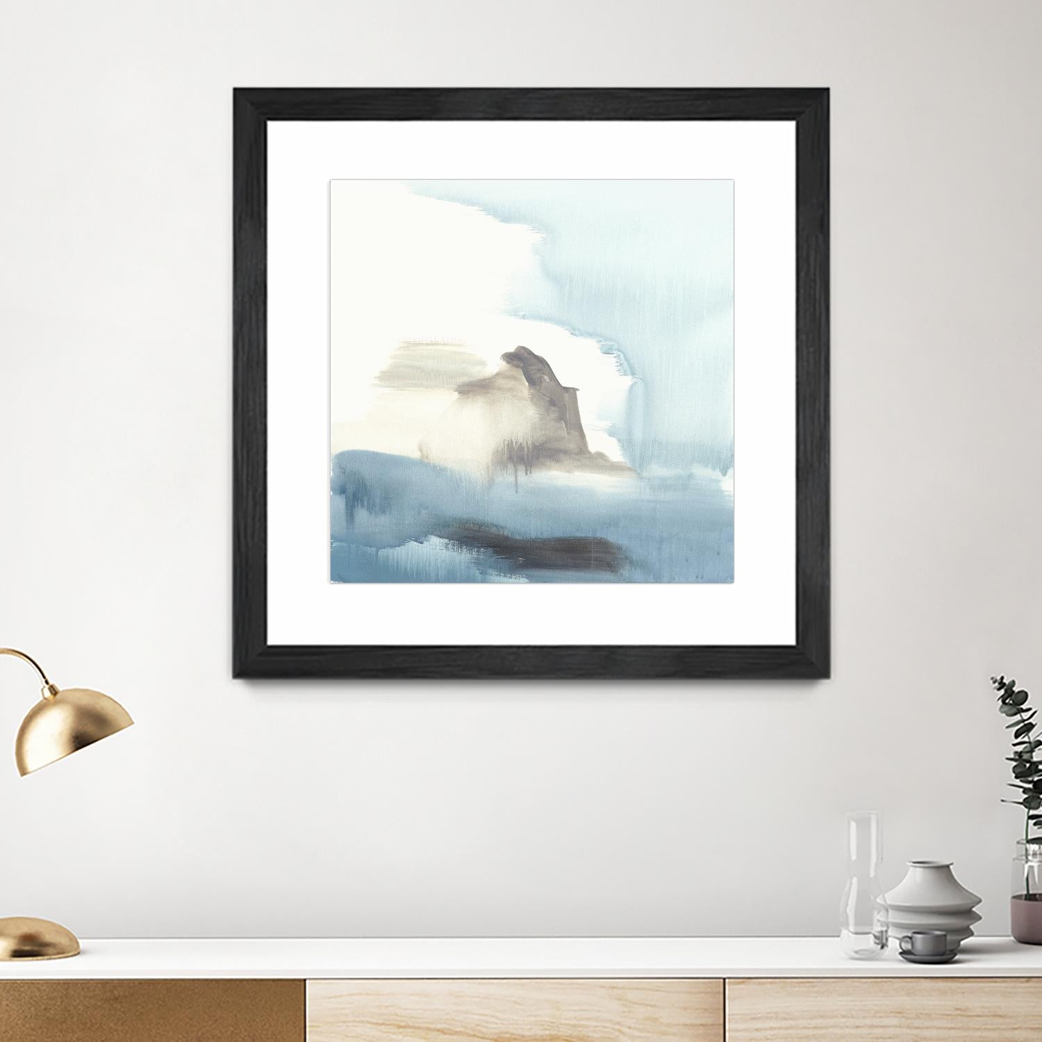Seaview 3 by Natasha Marie on GIANT ART - grey landscape