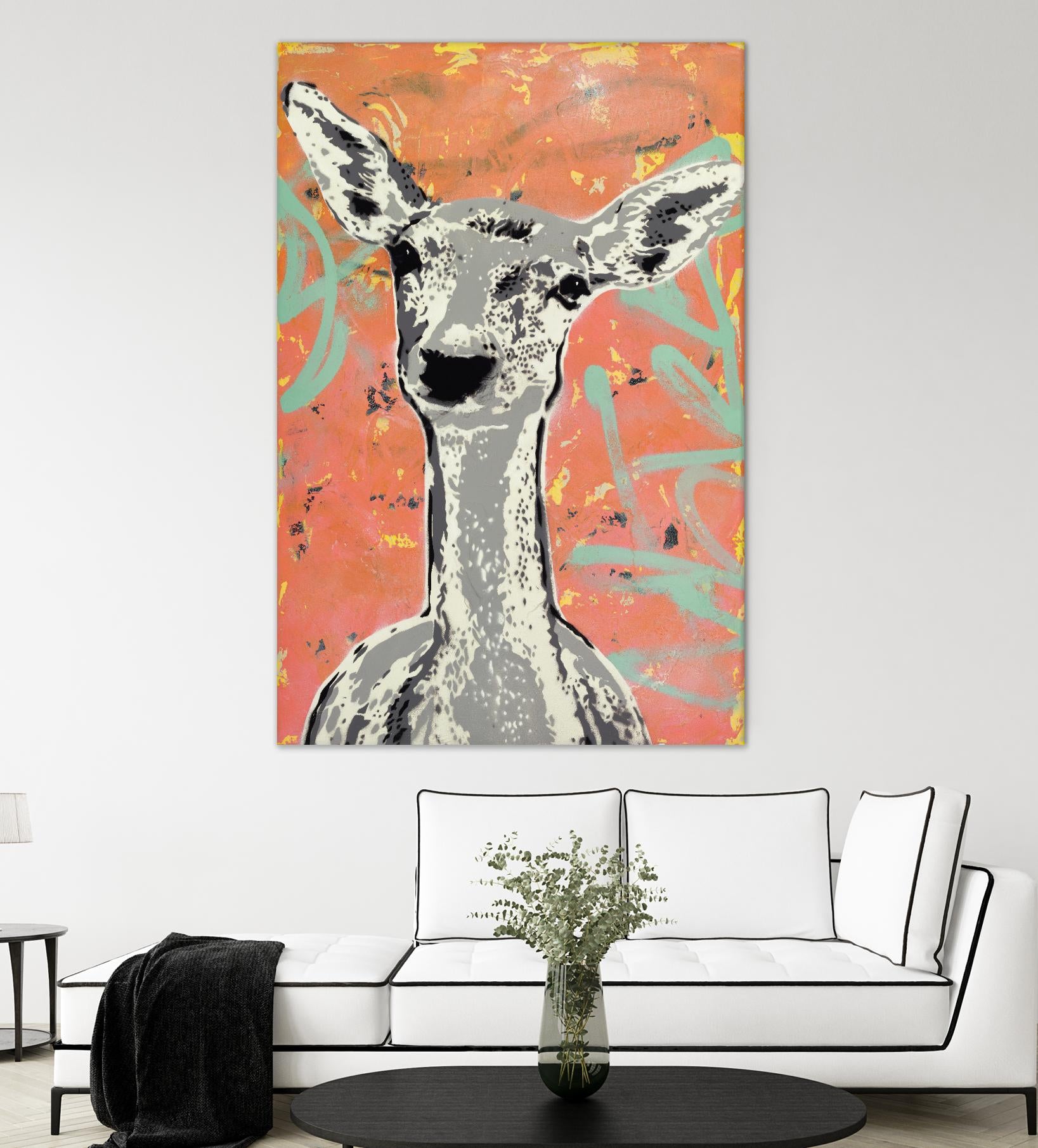 Fawn by Urban Soule on GIANT ART - green animals