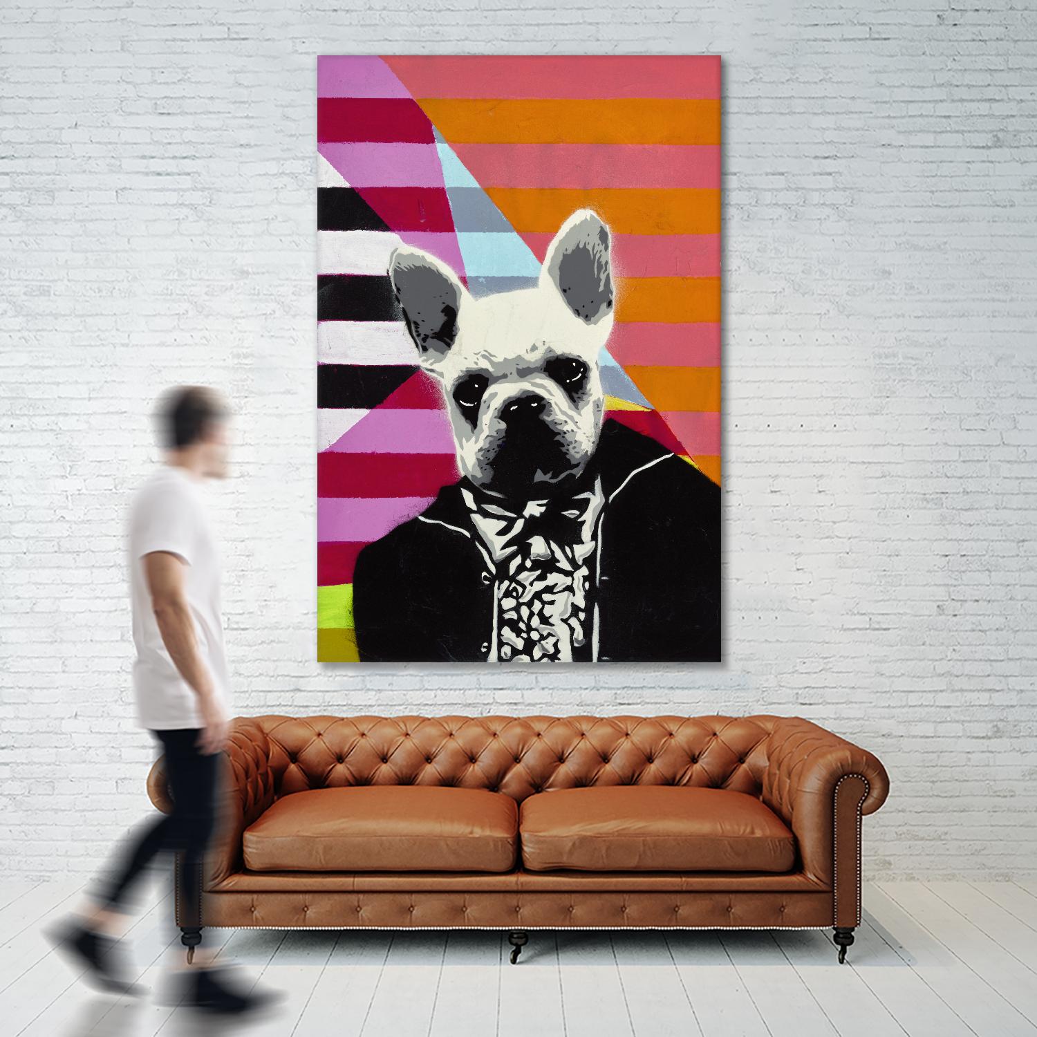 Mr. French by Urban Soule on GIANT ART - orange animals