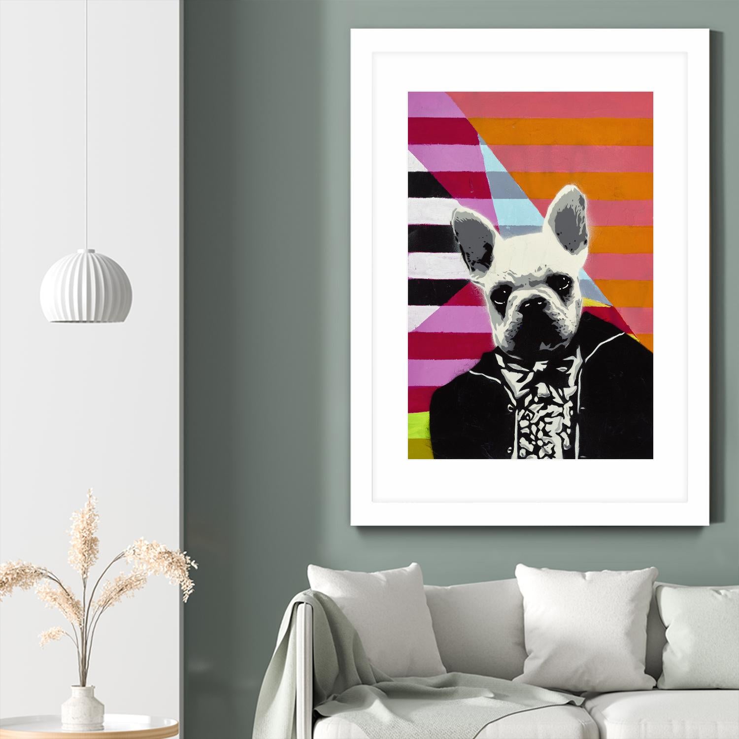 Mr. French by Urban Soule on GIANT ART - orange animals dog