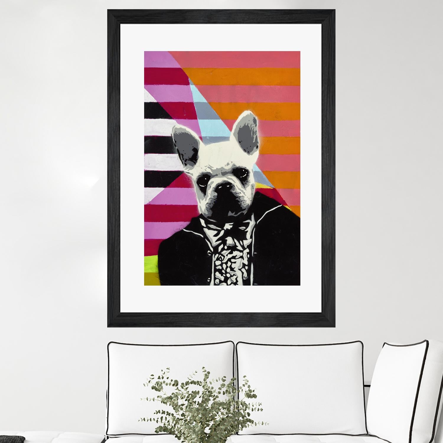 Mr. French by Urban Soule on GIANT ART - orange animals dog