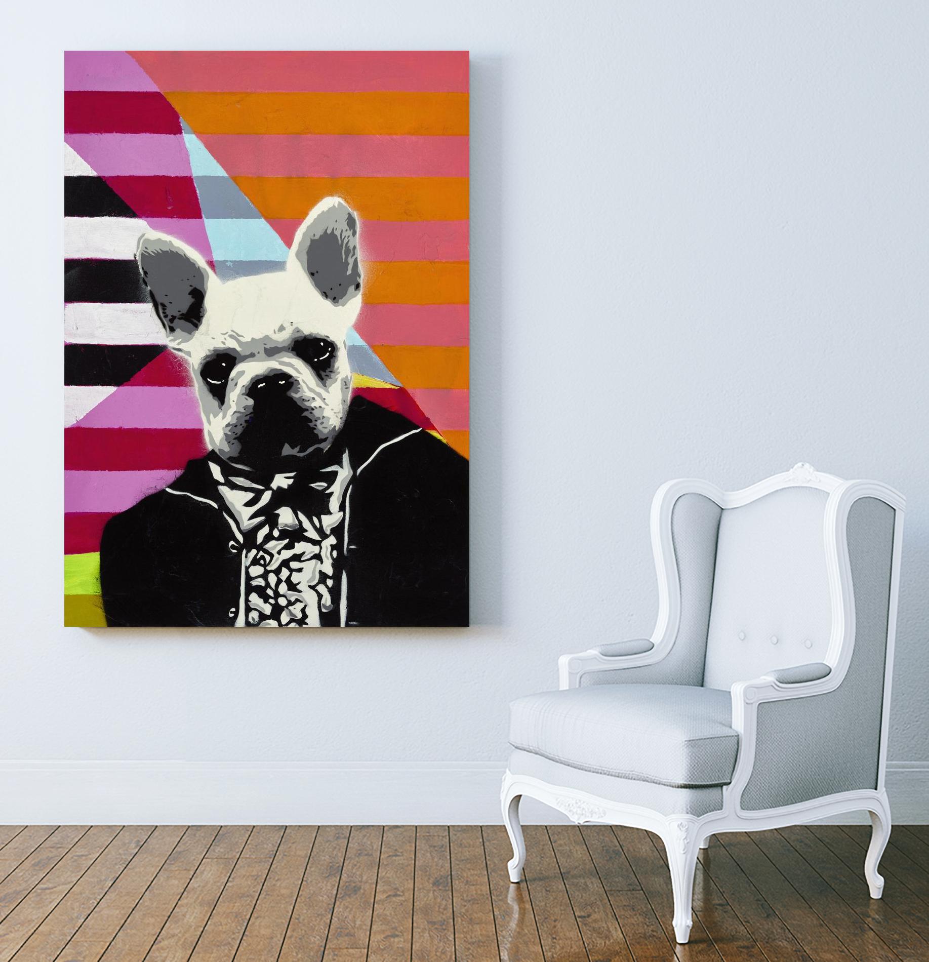 Mr. French by Urban Soule on GIANT ART - orange animals dog