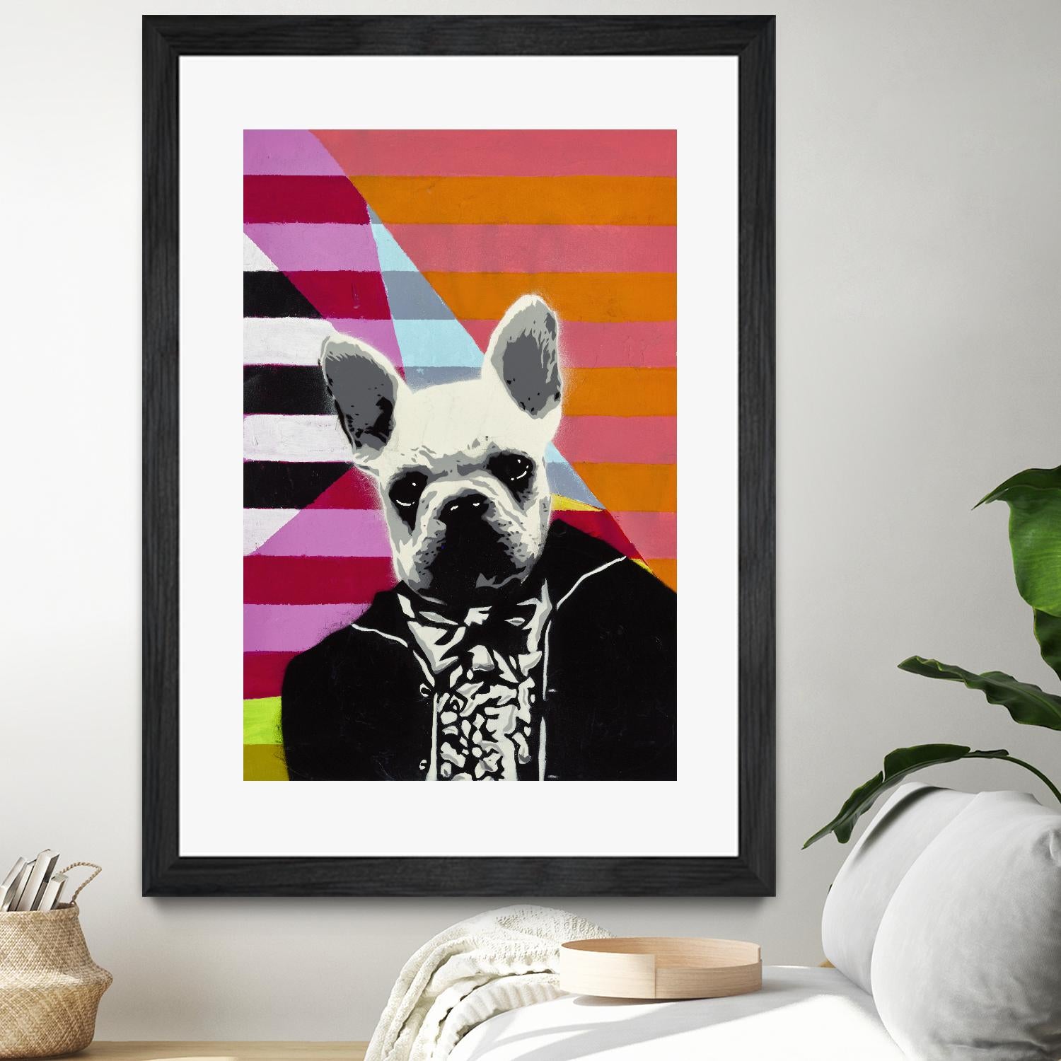 Mr. French by Urban Soule on GIANT ART - orange animals dog