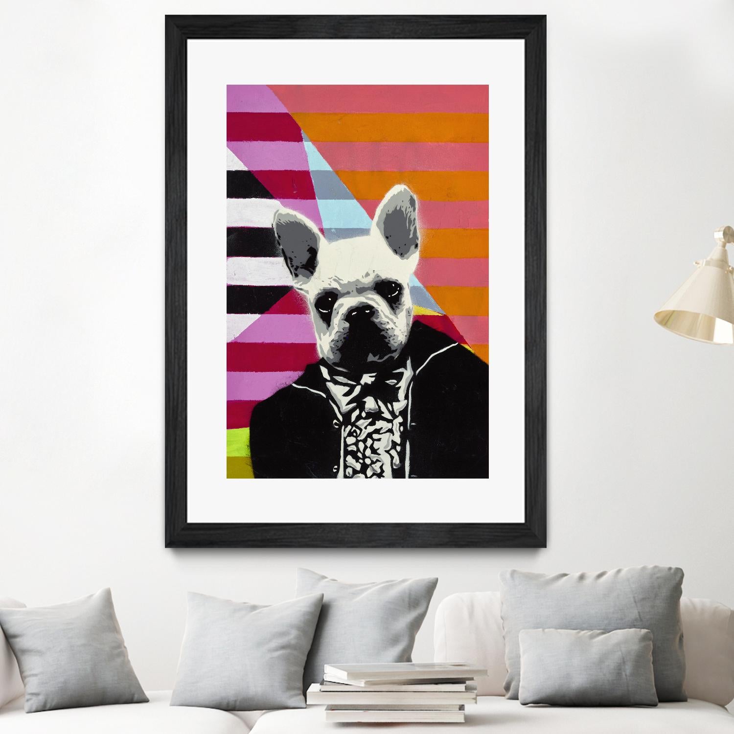 Mr. French by Urban Soule on GIANT ART - orange animals dog