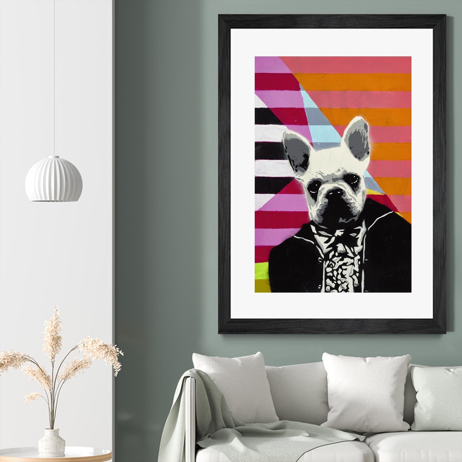 Mr. French by Urban Soule on GIANT ART - orange animals dog