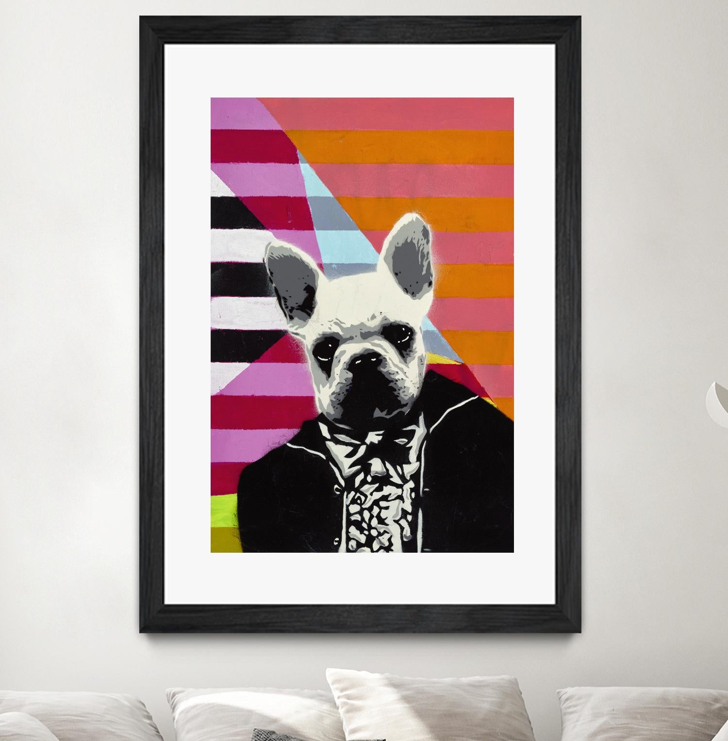 Mr. French by Urban Soule on GIANT ART - orange animals dog