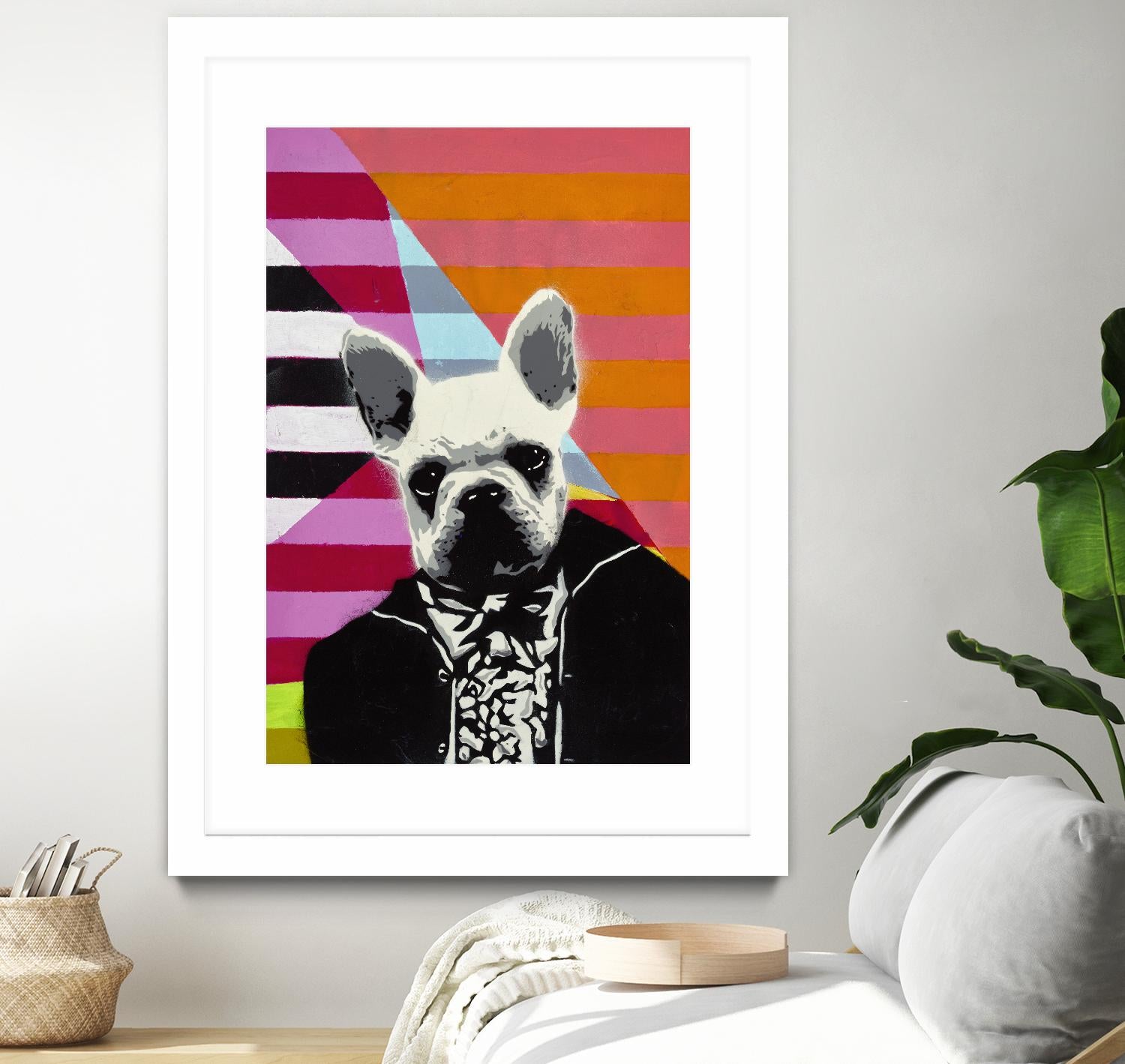 Mr. French by Urban Soule on GIANT ART - orange animals dog