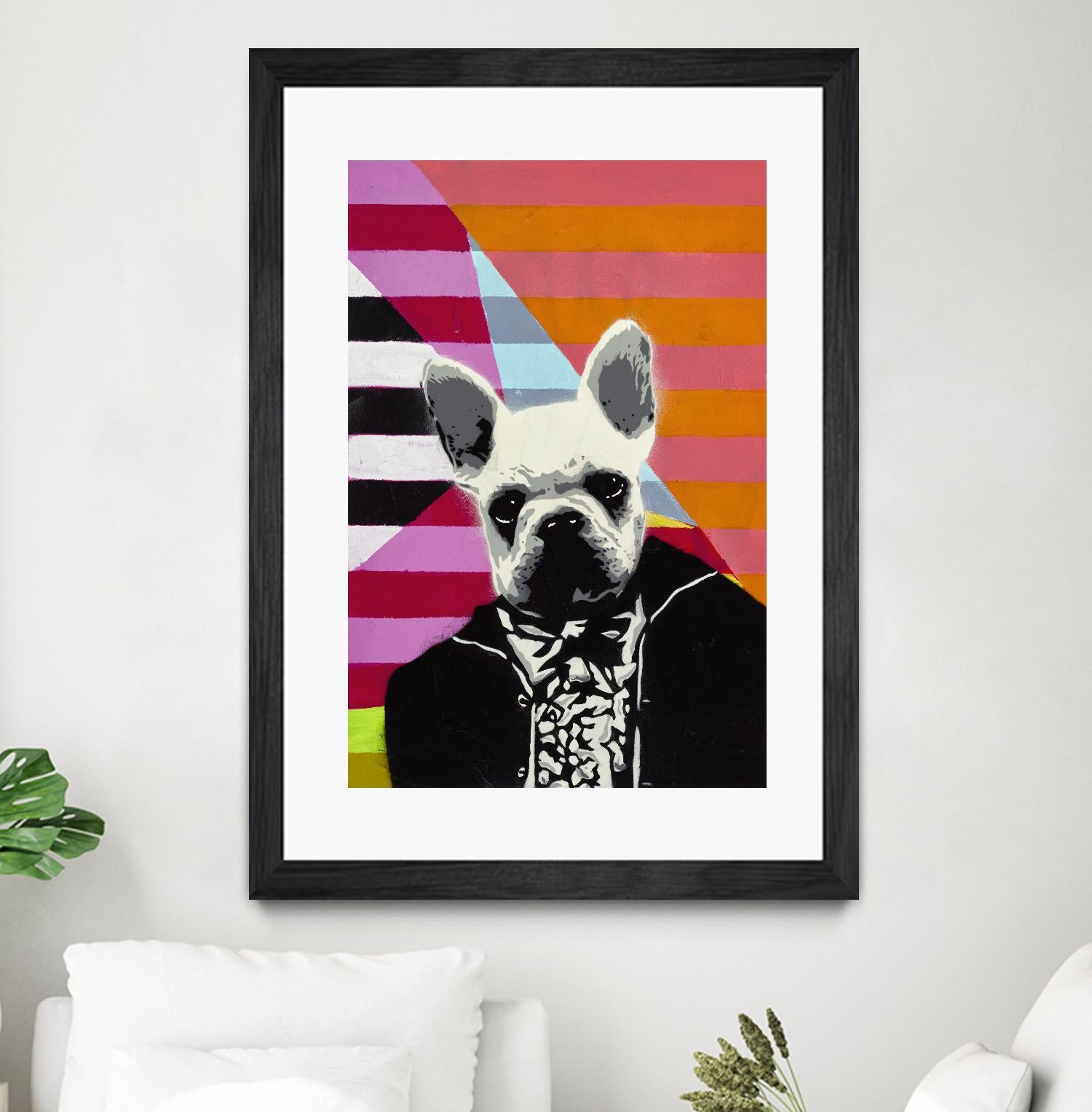 Mr. French by Urban Soule on GIANT ART - orange animals dog