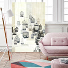 Birdcages 1 by NM Studio on GIANT ART - beige contemporary bird