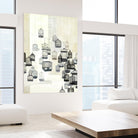 Birdcages 1 by NM Studio on GIANT ART - beige contemporary bird