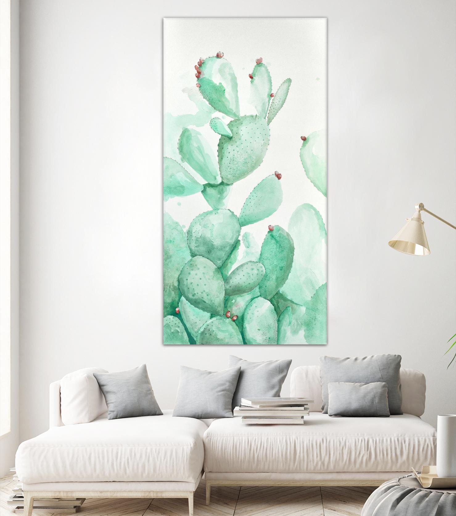 Turquoise Desert 2 by Allyson Fukushima on GIANT ART - green floral