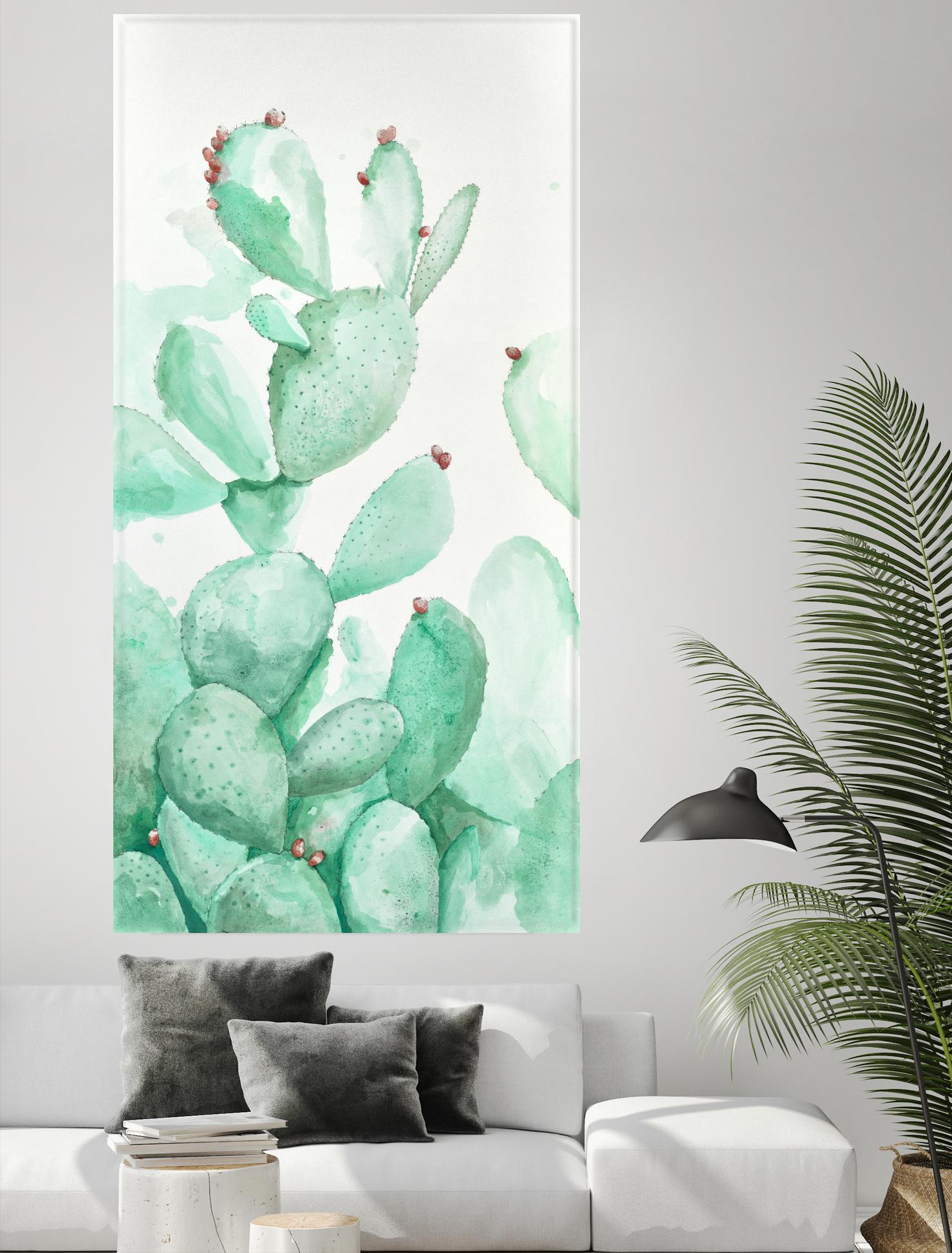 Turquoise Desert 2 by Allyson Fukushima on GIANT ART - green floral