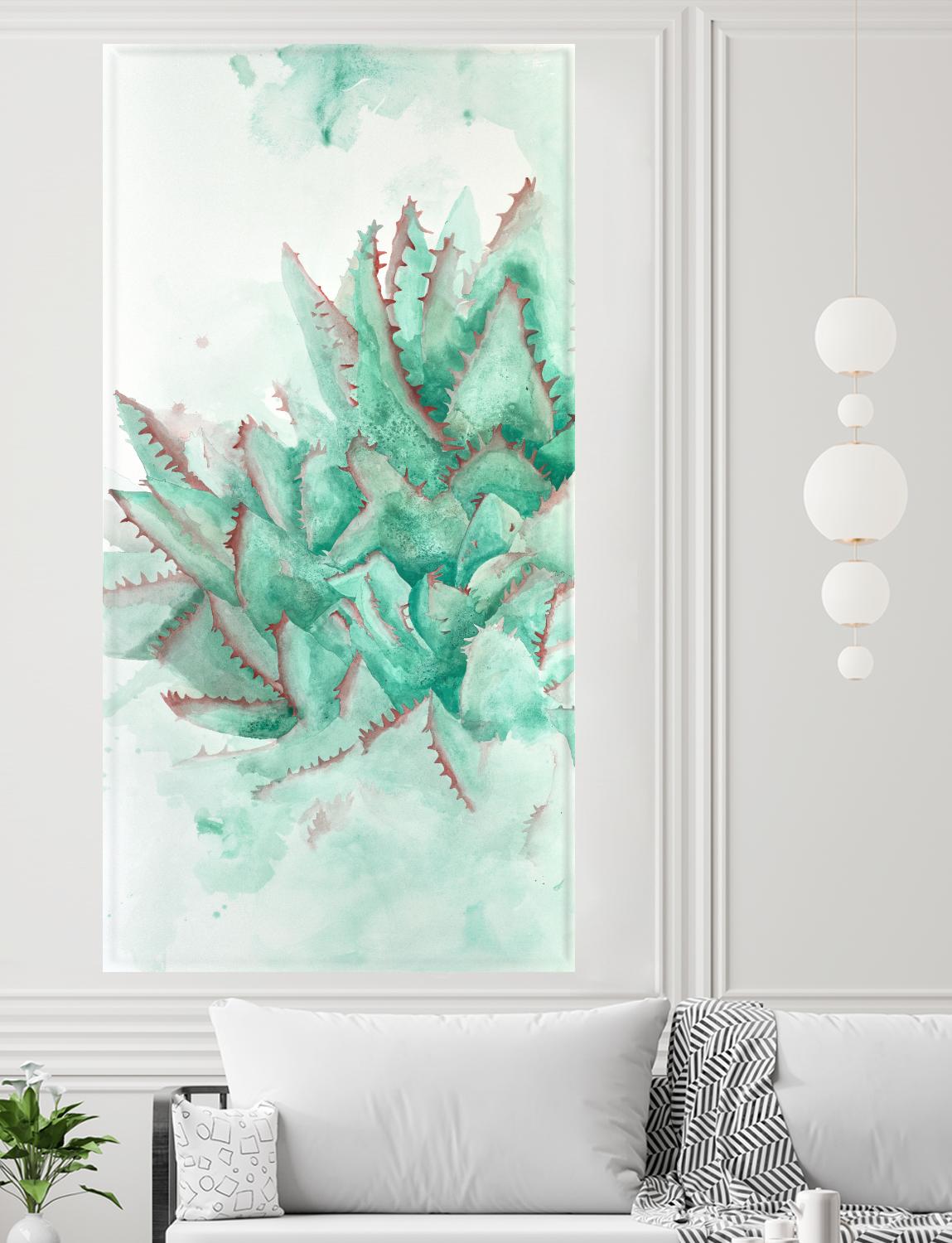 Turquoise Desert 3 by Allyson Fukushima on GIANT ART - green floral